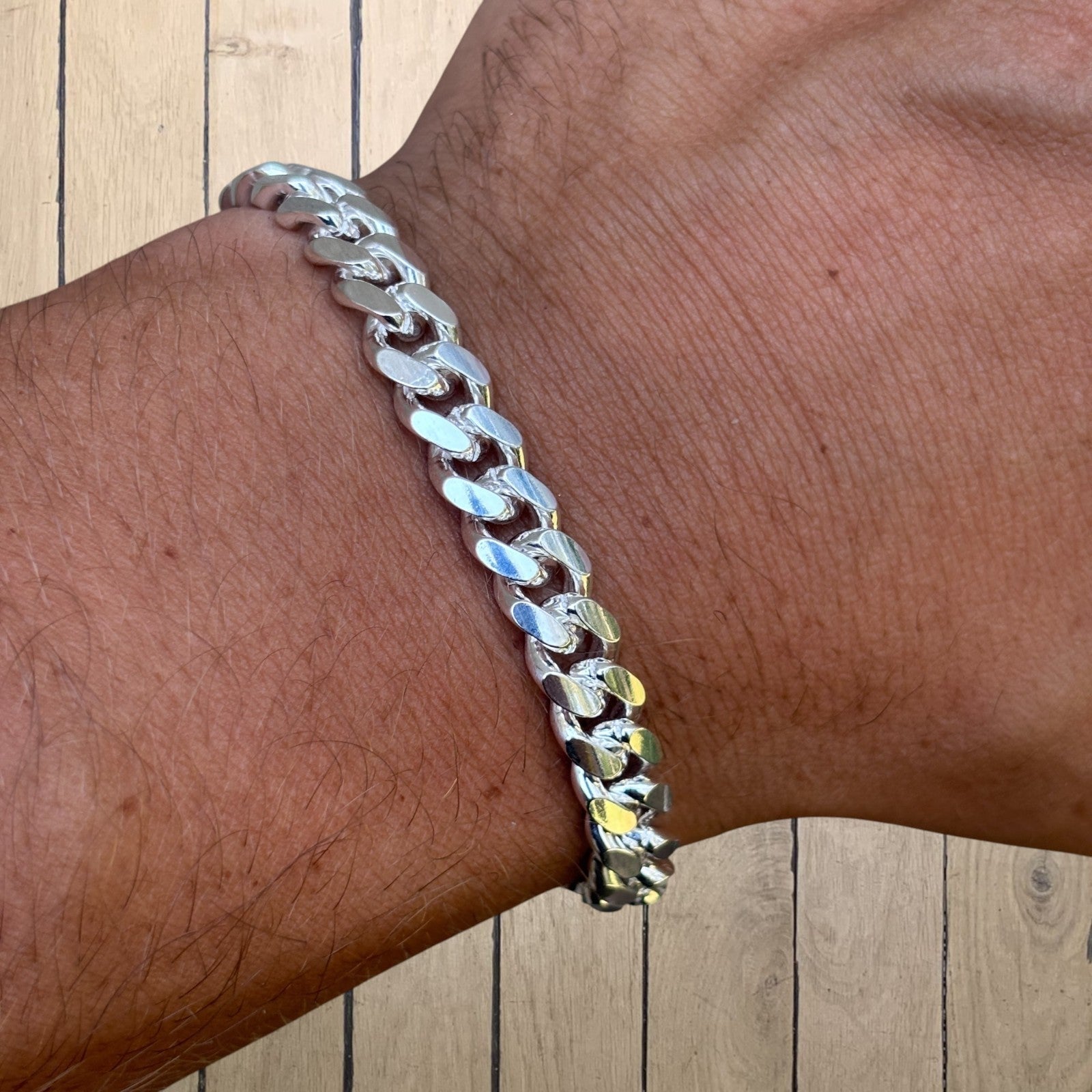 925 Sterling Silver 8mm Miami Cuban Bracelet