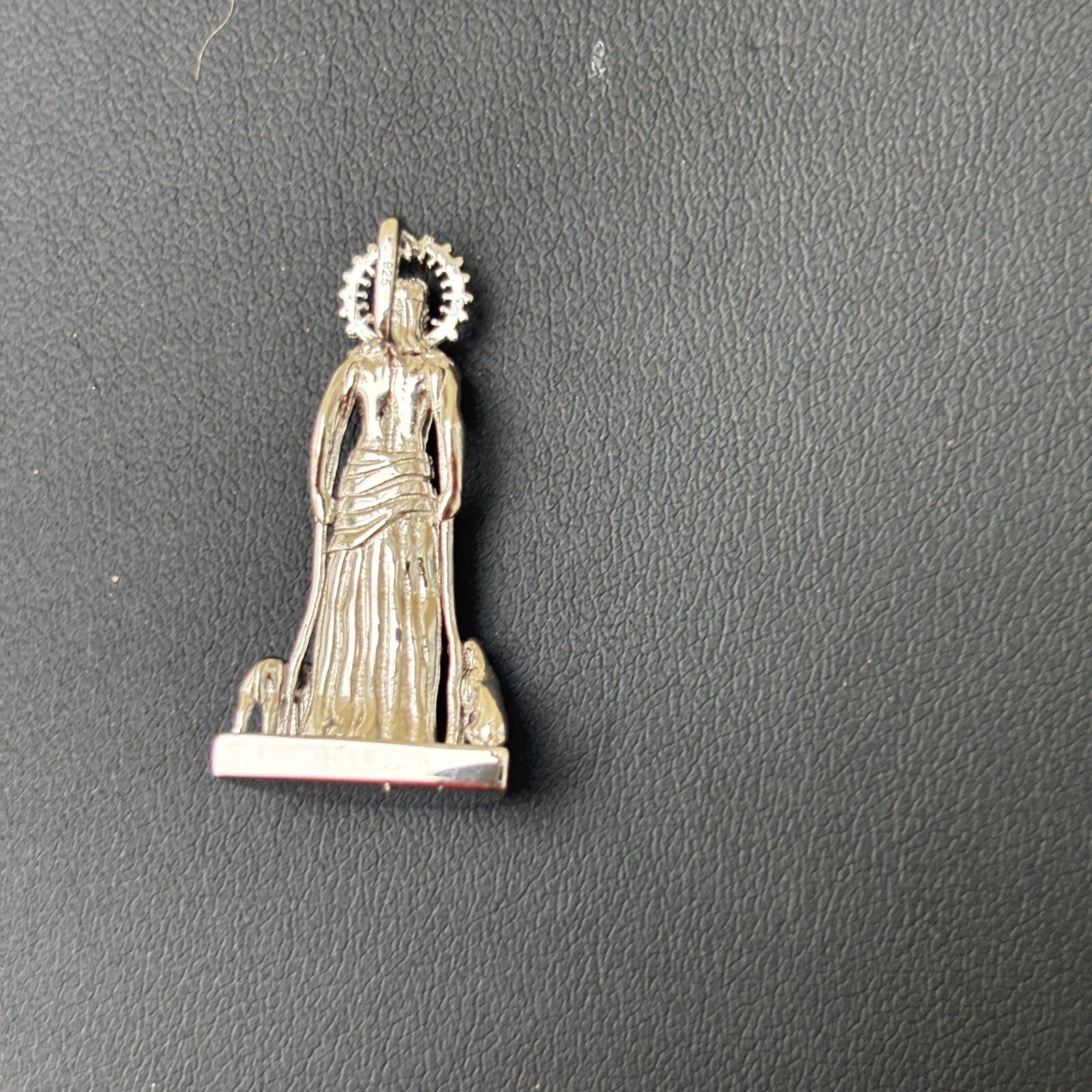 925 Sterling Silver St Lazarus San Lazaro Pendant - Small