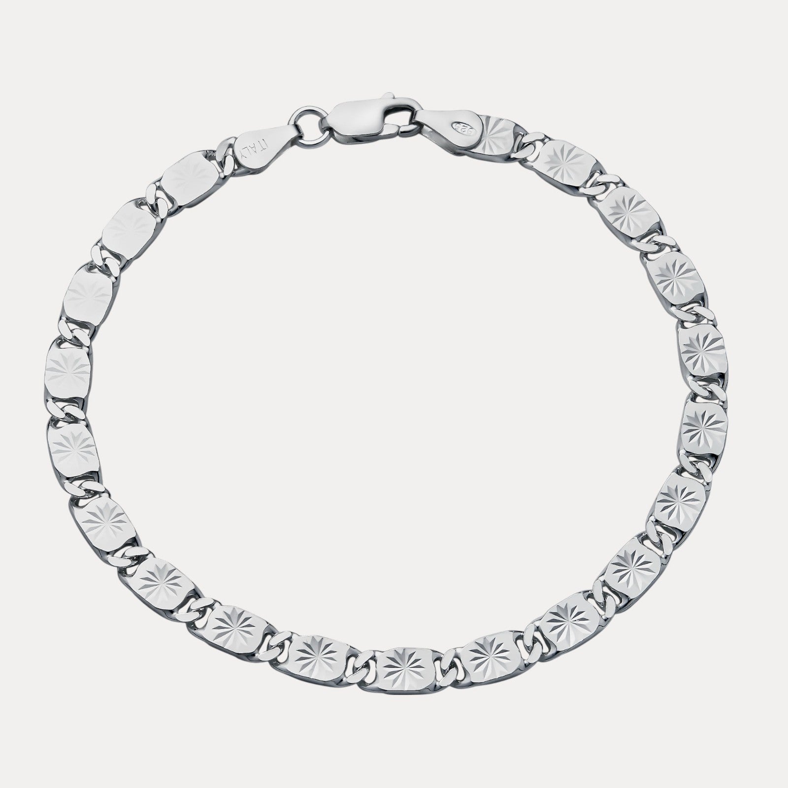 925 Sterling Silver 5mm Valentino Bracelet