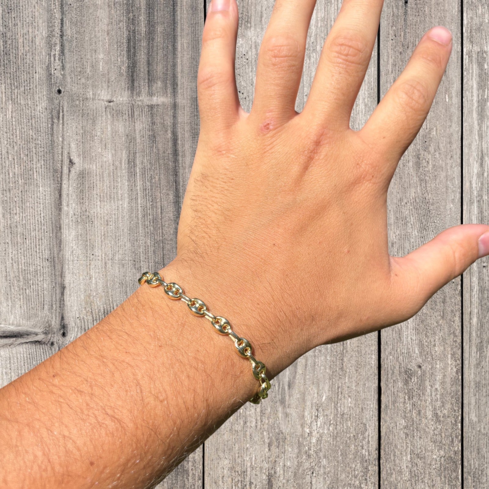 925 Sterling Silver 6mm Puffed Gucci Bracelet