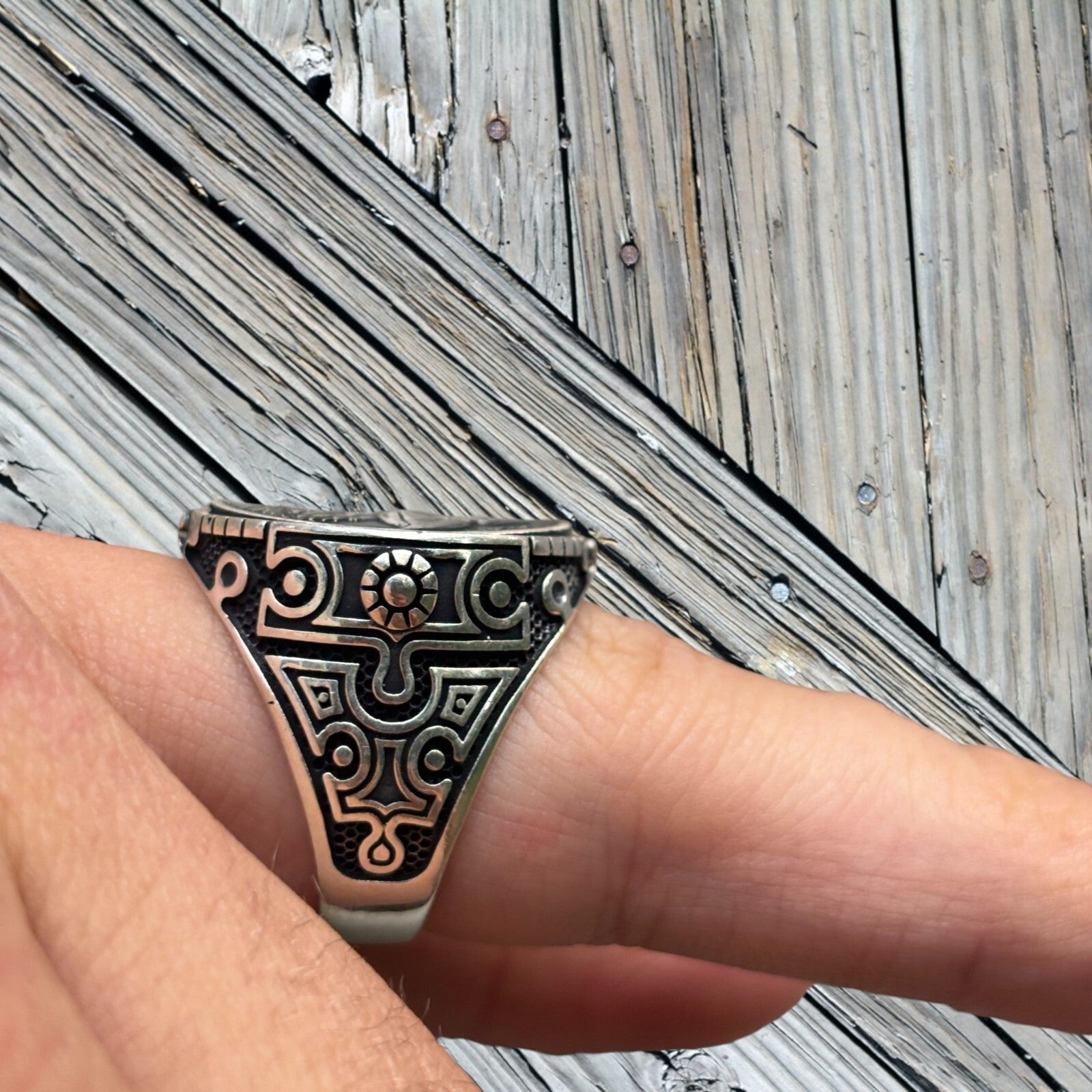 925 Sterling Silver American Eagle Ring