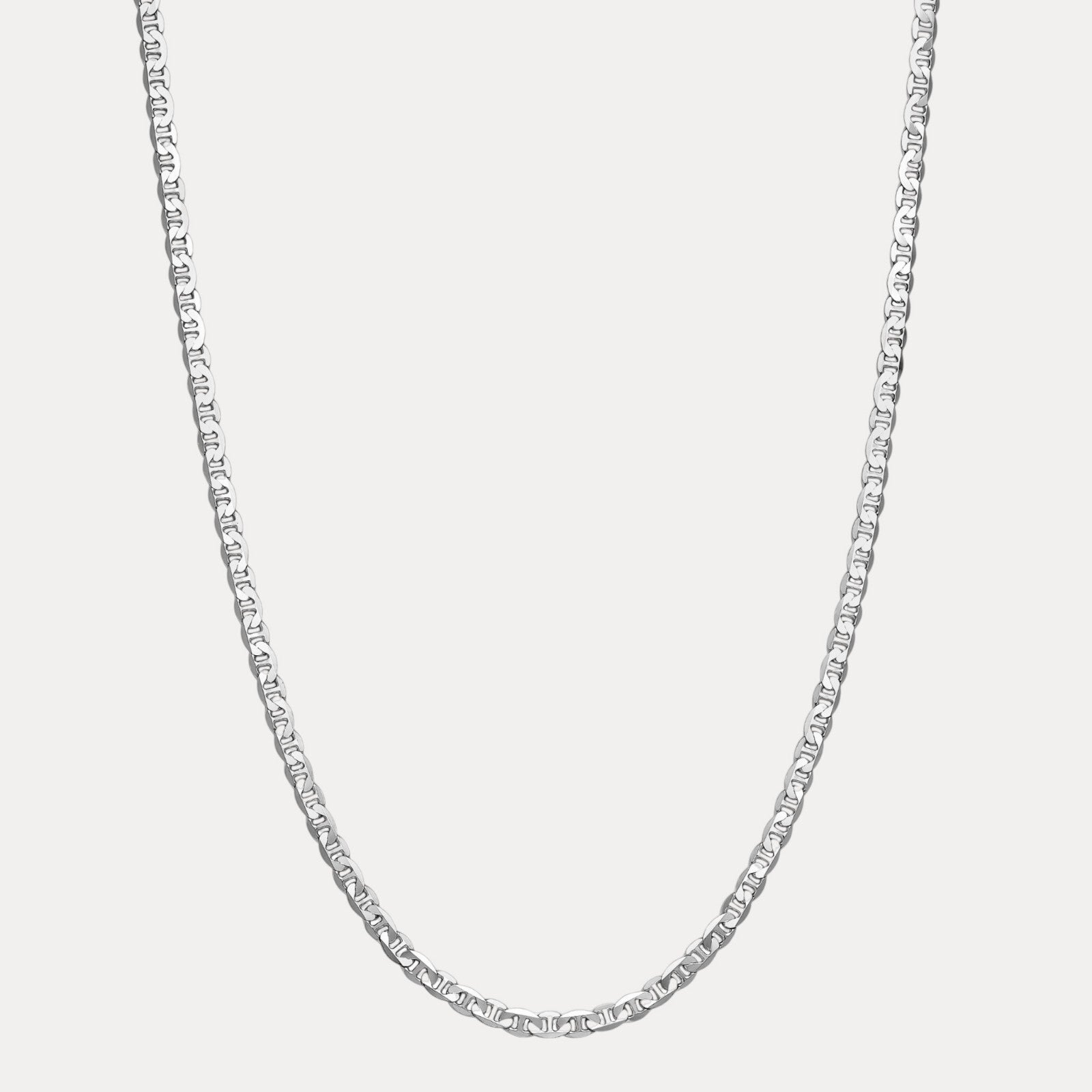 925 Sterling Silver 5mm Mariner Chain Necklace