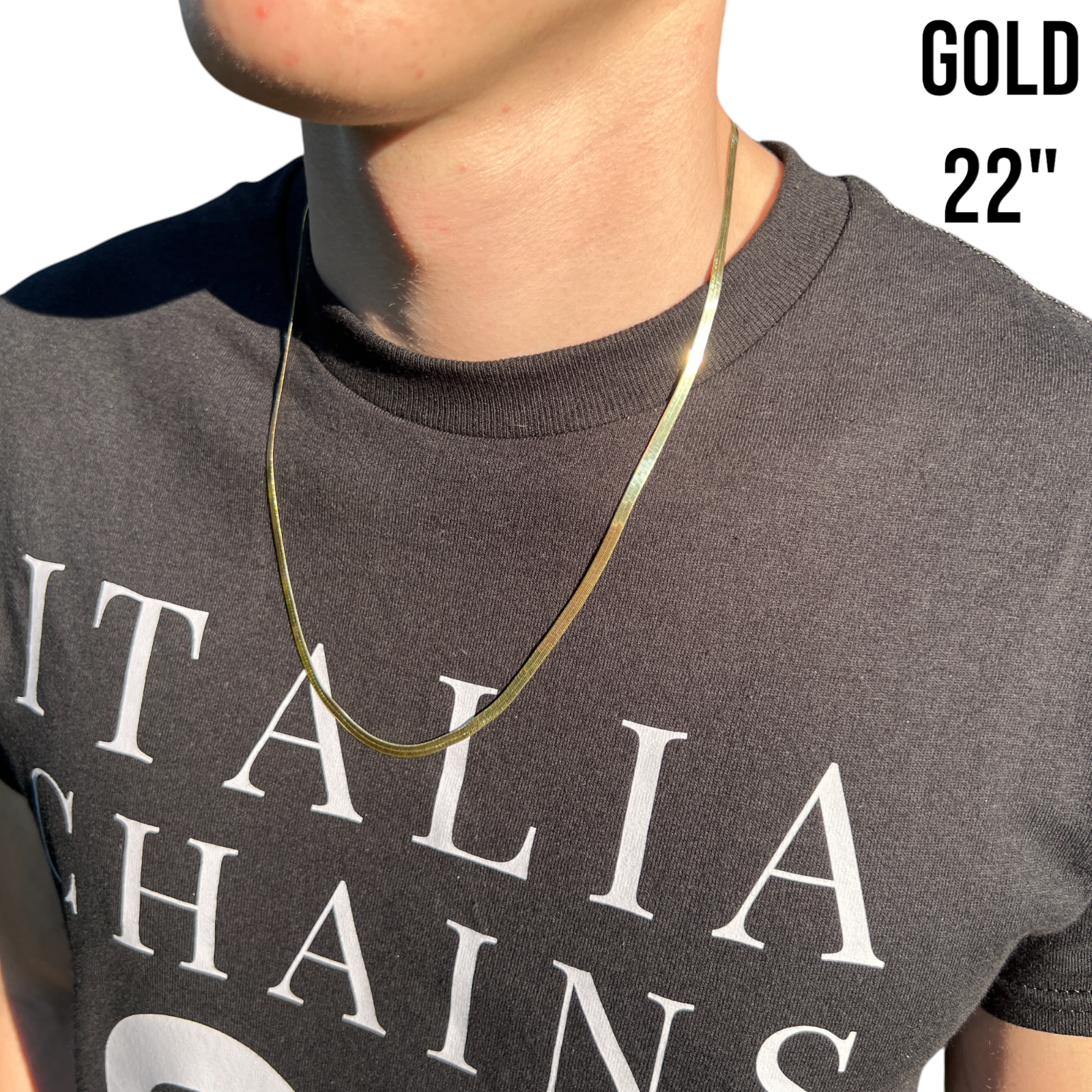 925 Sterling Silver 3.5mm Herringbone Chain Necklace