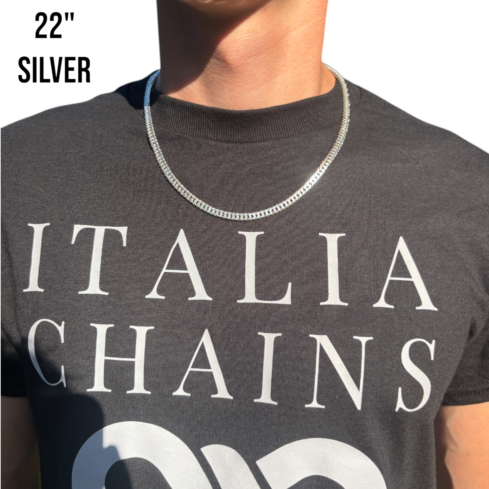 925 Sterling Silver 6mm Double Curb Chain Necklace