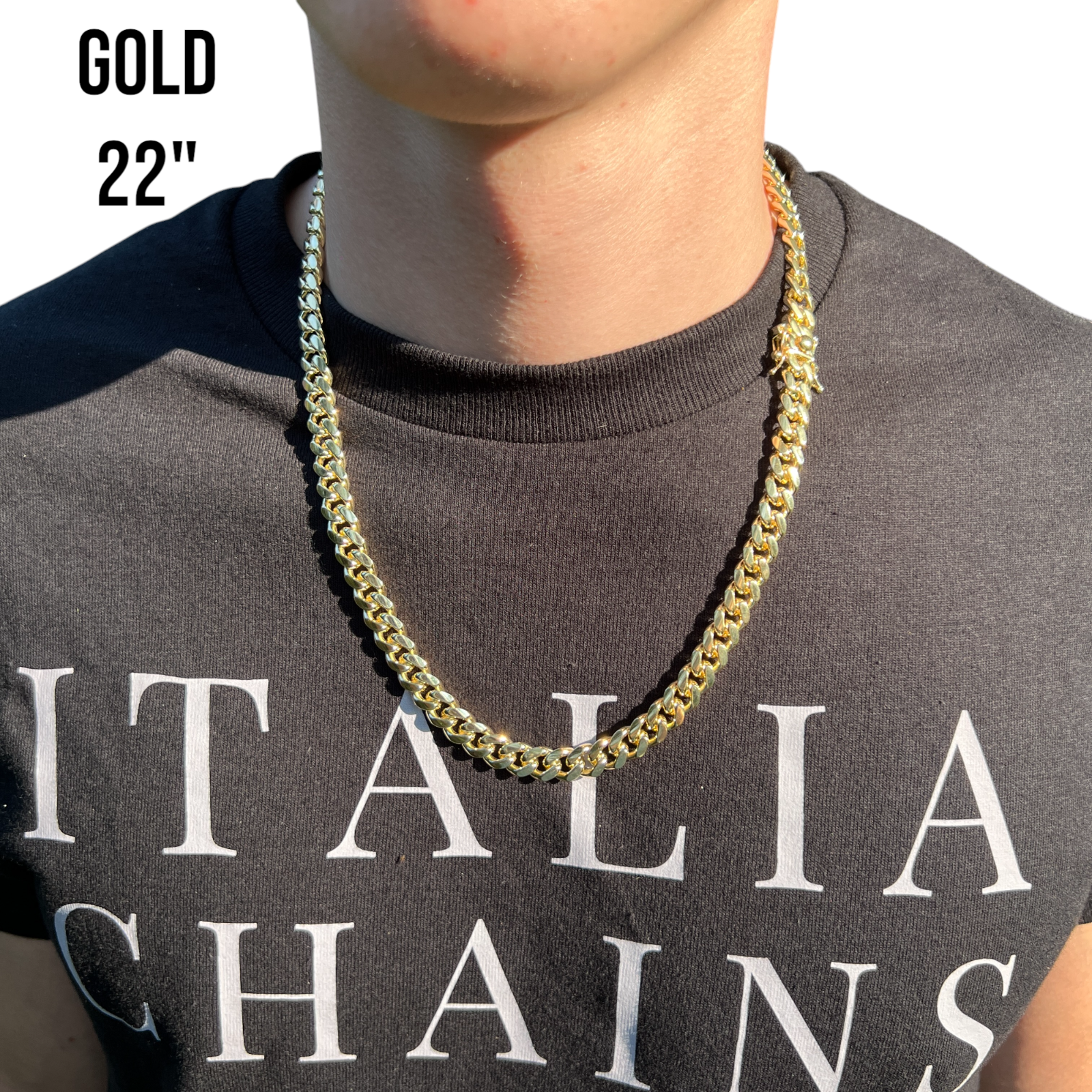 925 Sterling Silver 8mm Miami Cuban W. Box Clasp Chain Necklace