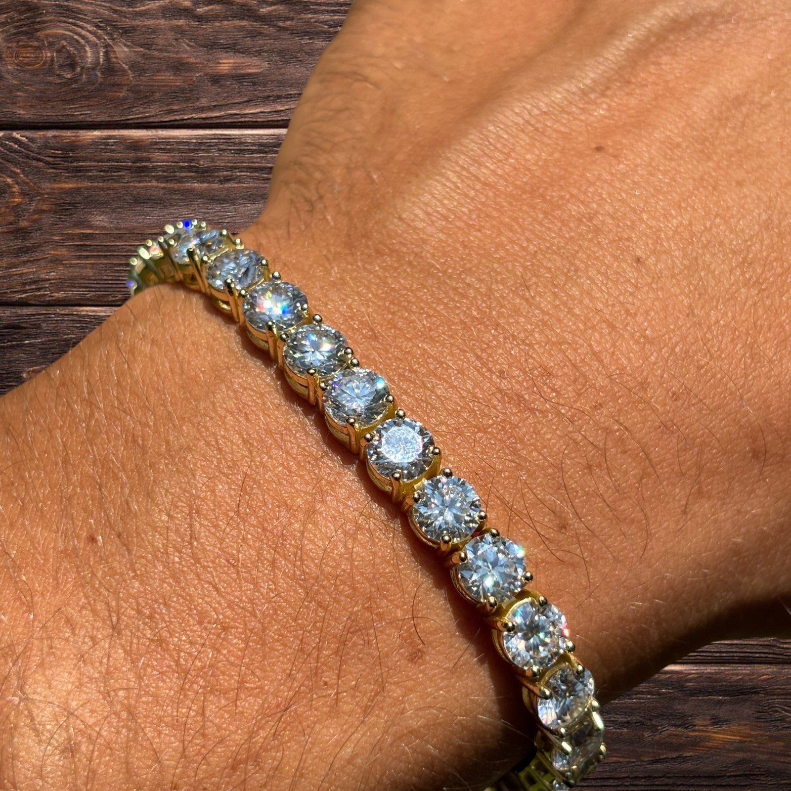 925 Sterling Silver 6mm Tennis Bracelet - CZ Or Moissanite