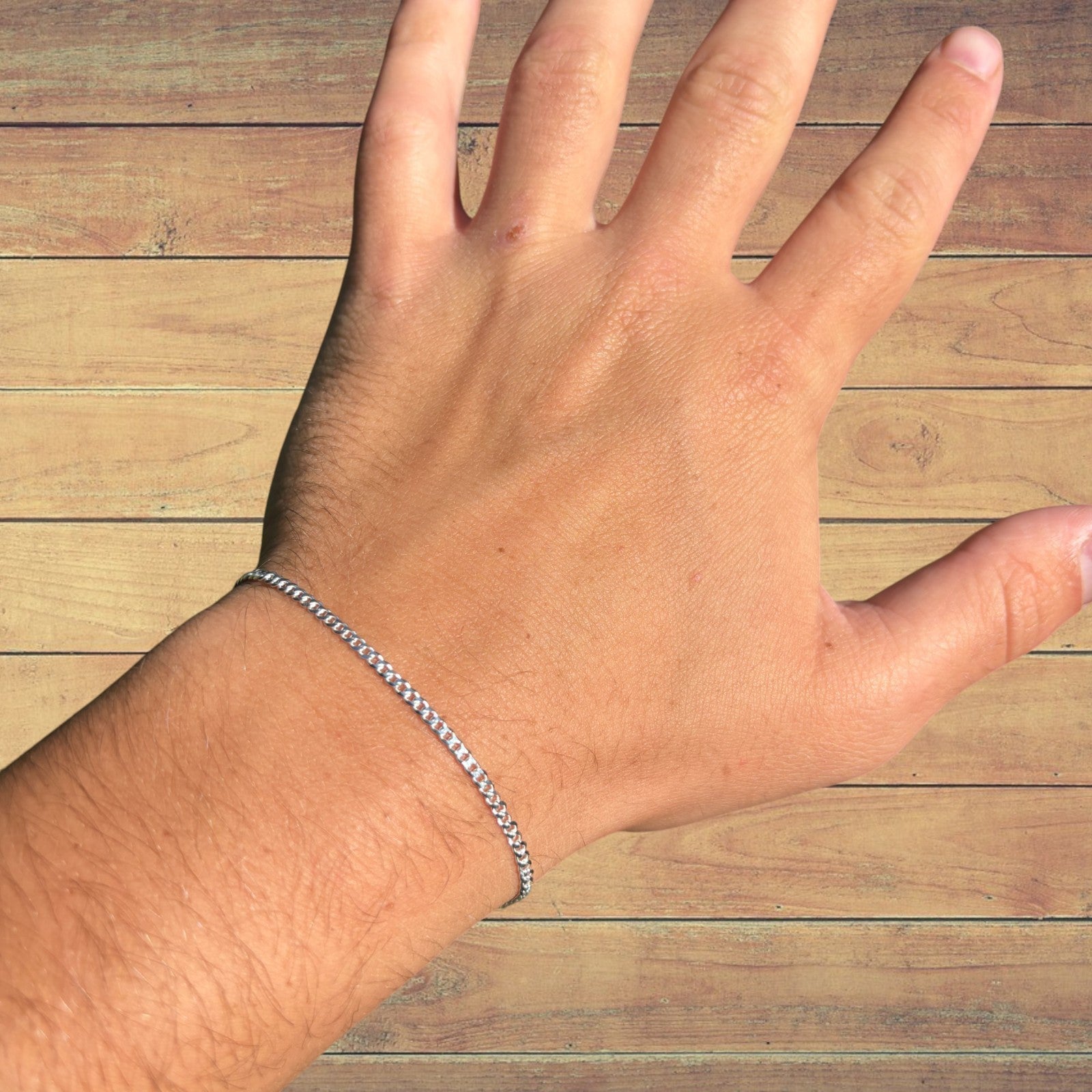 925 Sterling Silver 2mm Curb Bracelet