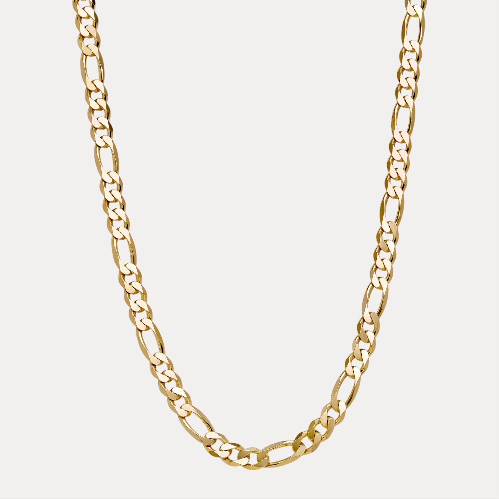 925 Sterling Silver 10mm Figaro Chain Necklace