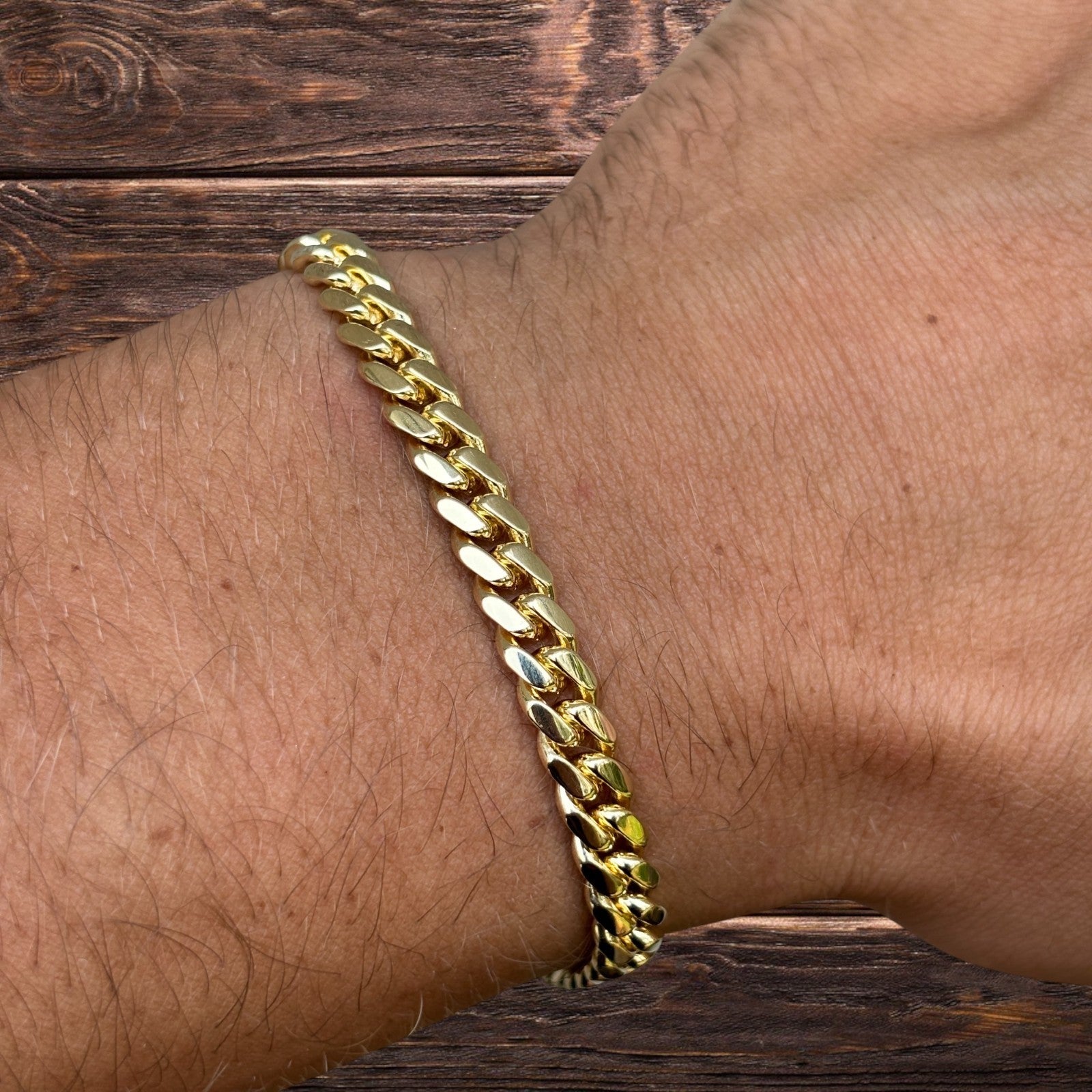 925 Sterling Silver 5mm Miami Cuban W. Box Clasp Bracelet