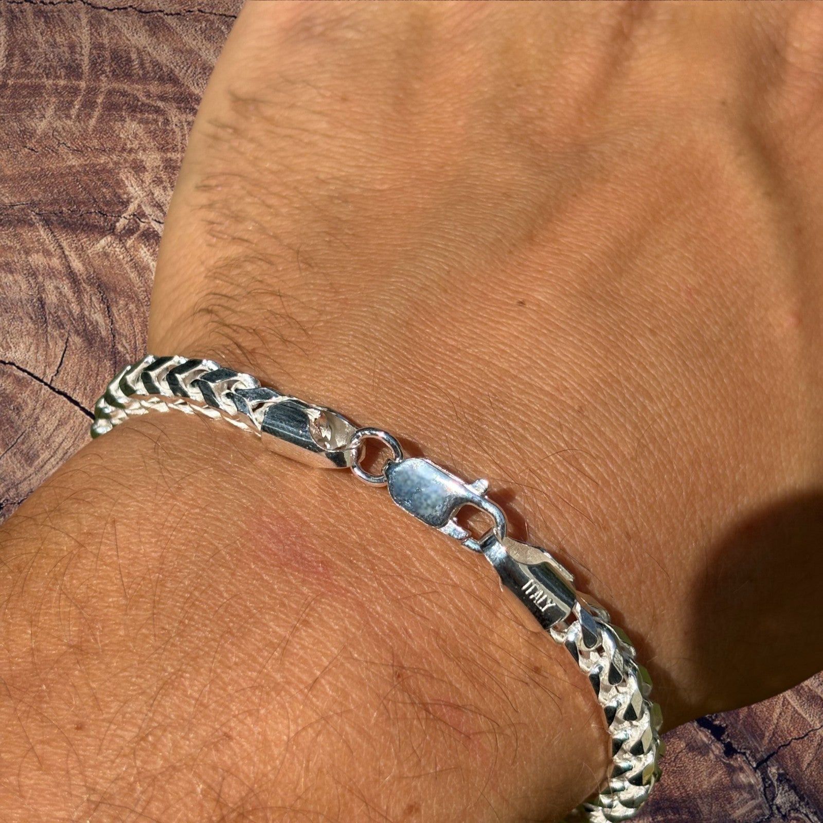 925 Sterling Silver 5mm Franco Bracelet