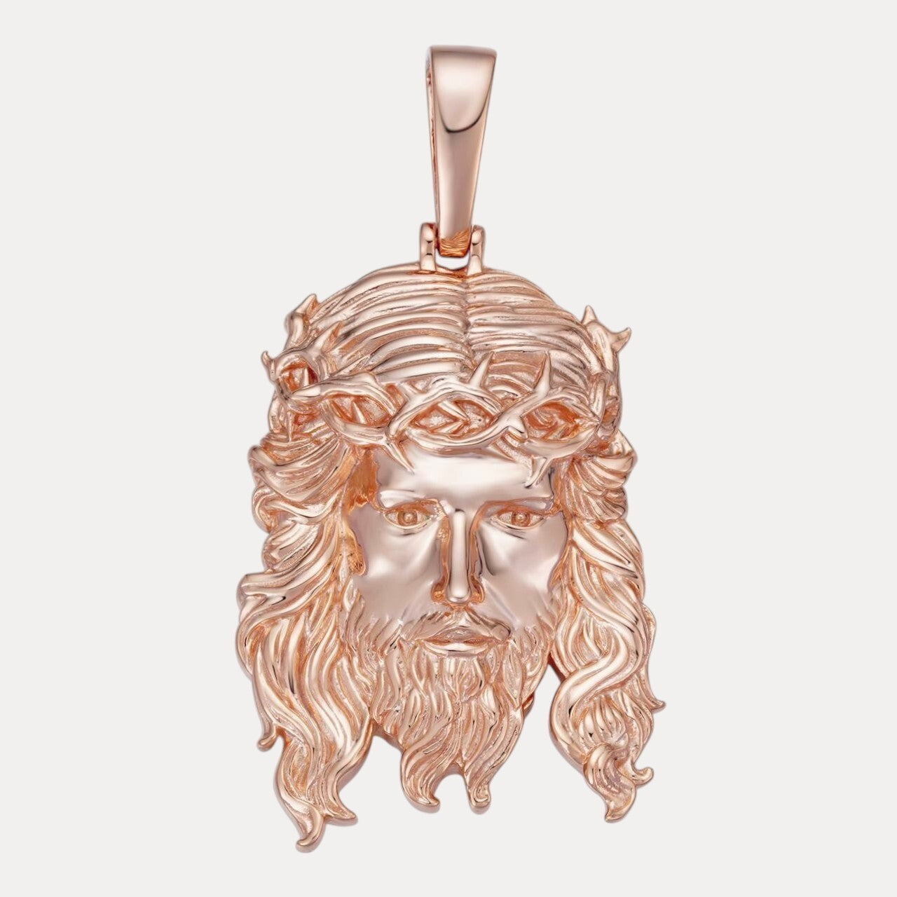 925 Sterling Silver Classic Jesus Piece Pendant - Large