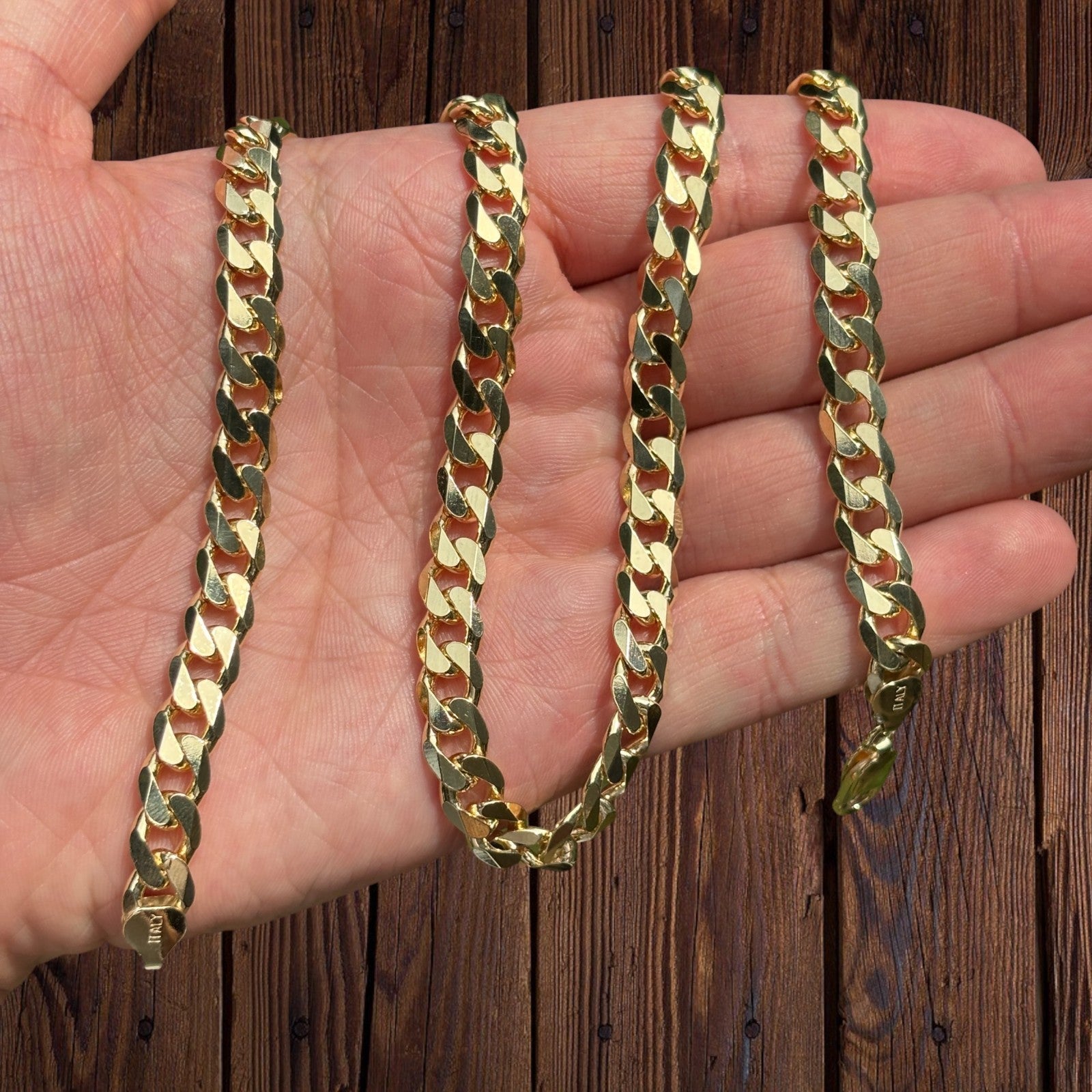 925 Sterling Silver 8mm Curb Chain Necklace