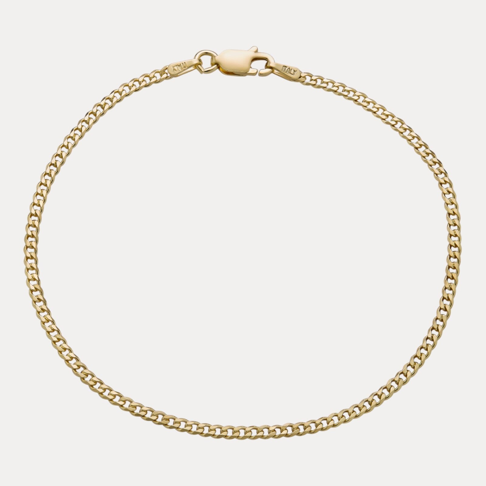 925 Sterling Silver 2mm Curb Bracelet