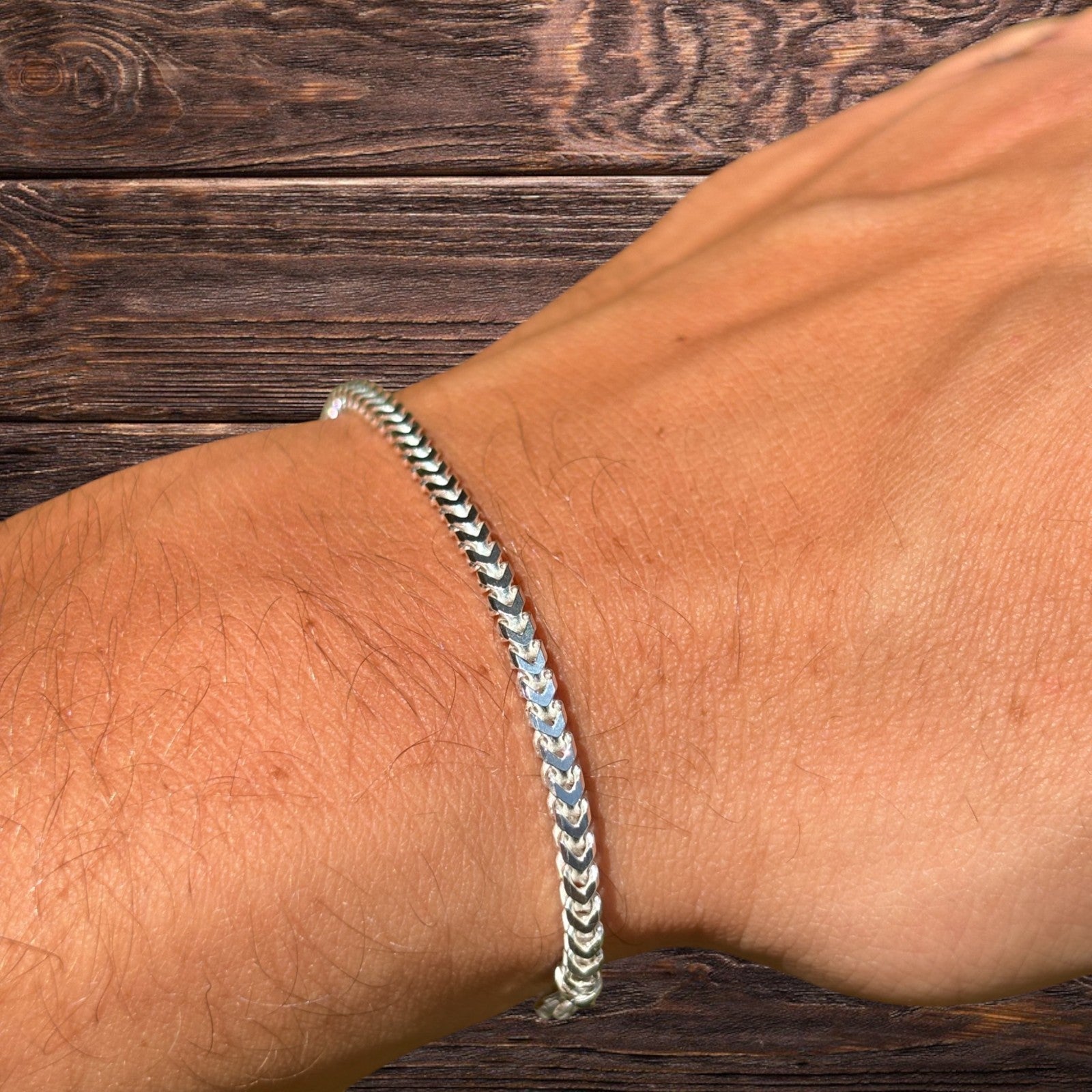 925 Sterling Silver 2.5mm Franco Bracelet