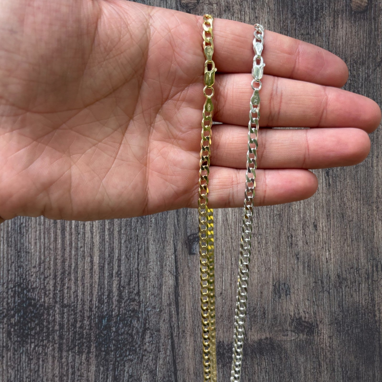 925 Sterling Silver 5mm Curb Chain Necklace