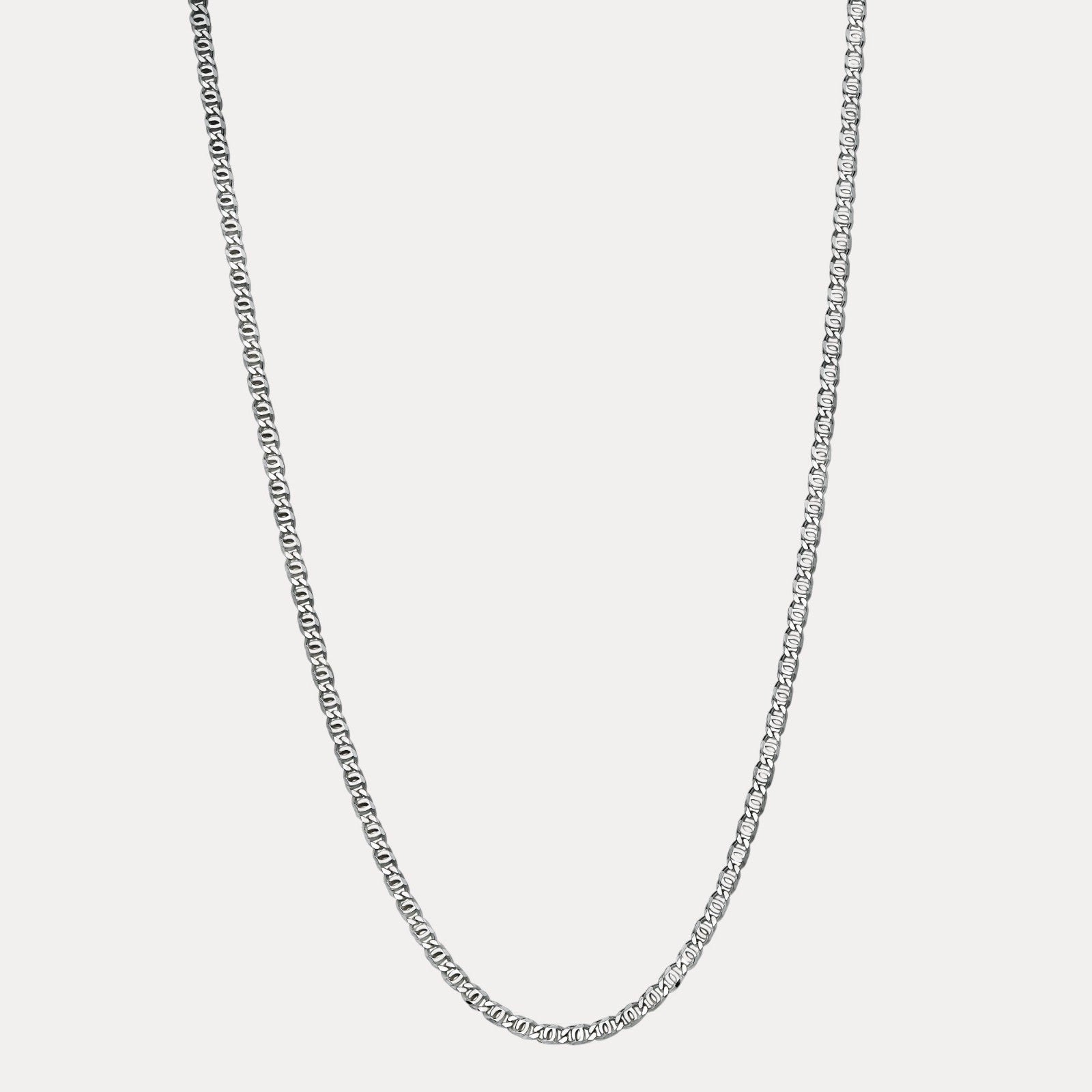 925 Sterling Silver 5.5mm Tiger Eye Chain Necklace