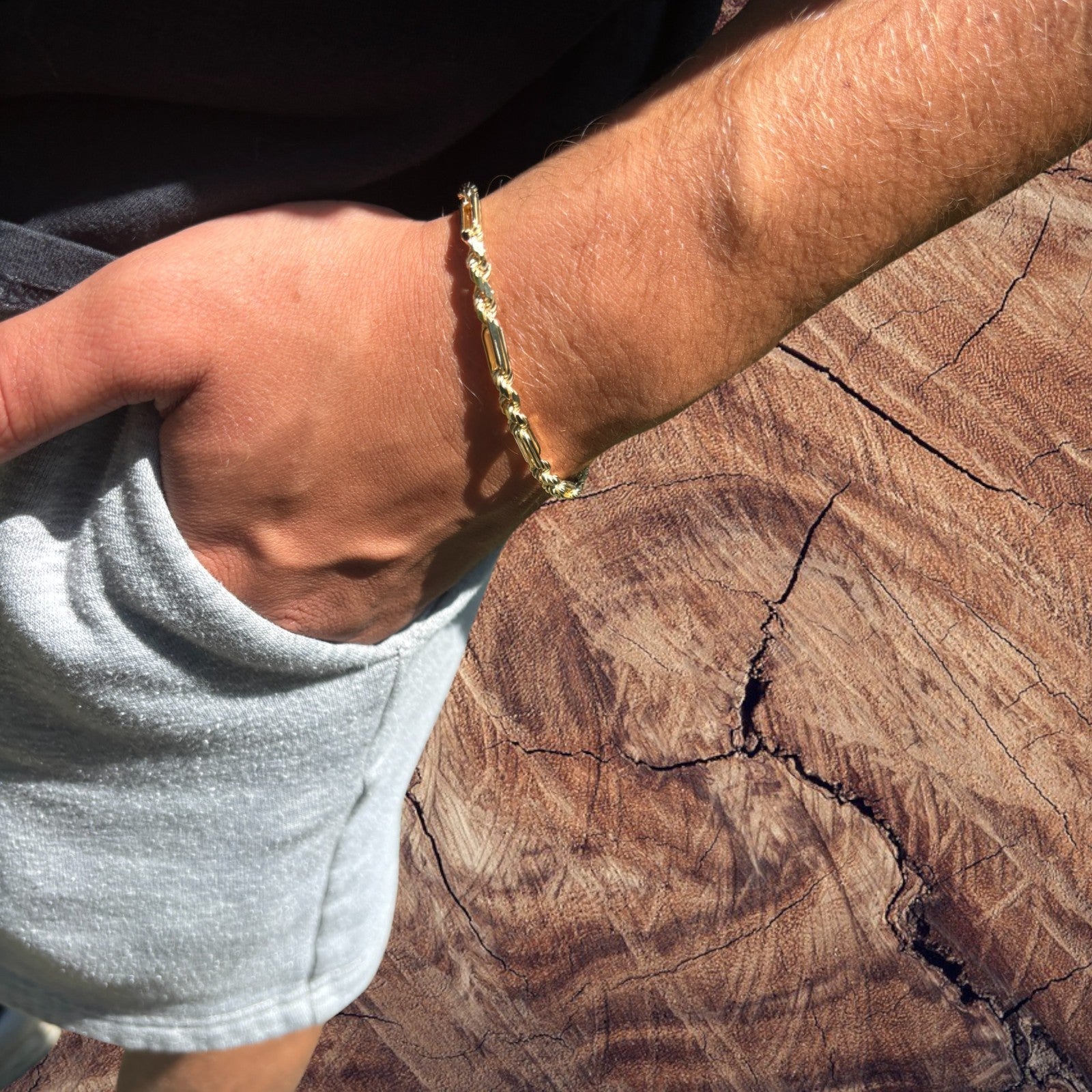 925 Sterling Silver 4mm Figarope Milano Bracelet