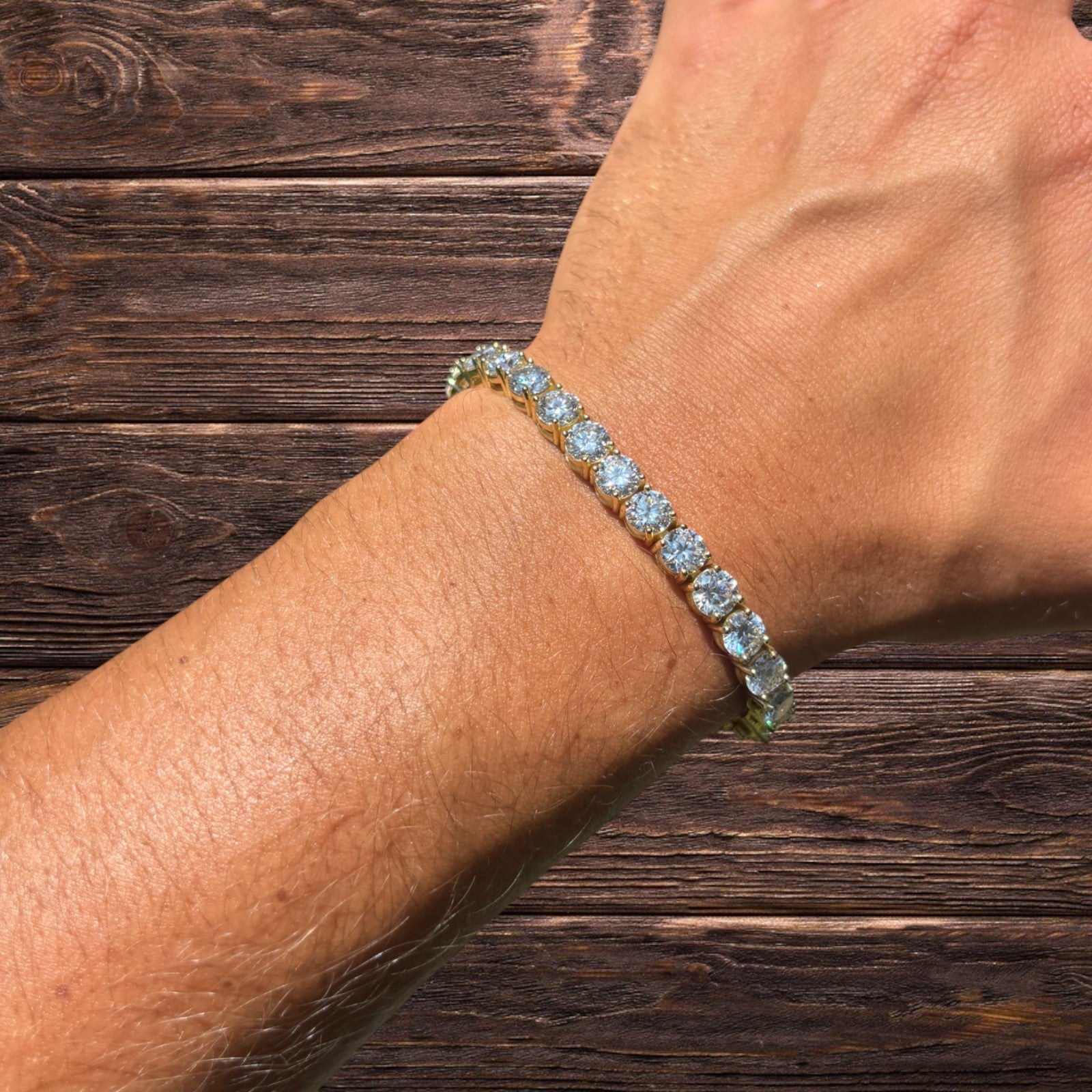 925 Sterling Silver 6mm Tennis Bracelet - CZ Or Moissanite