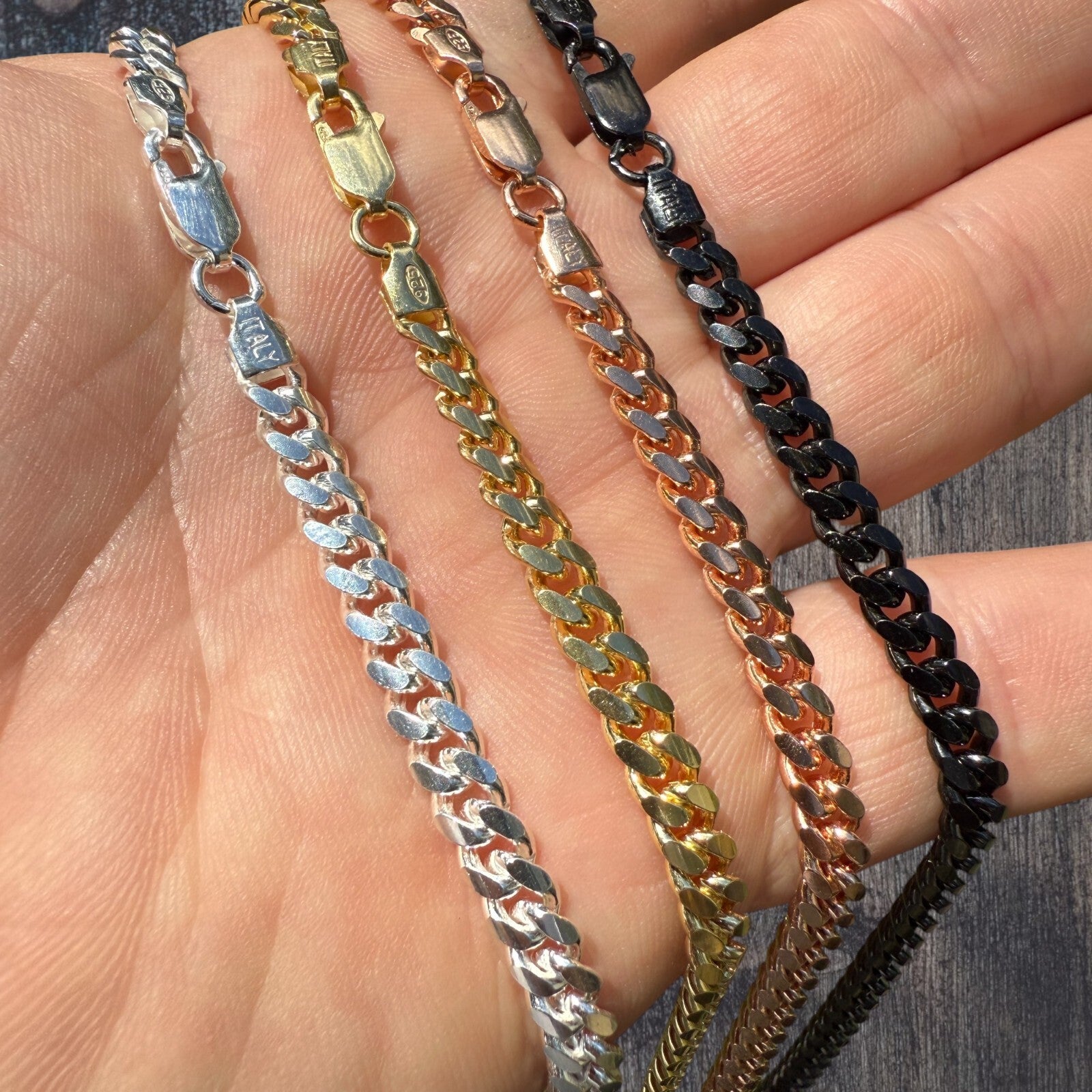 925 Sterling Silver 5mm Miami Cuban Chain Necklace