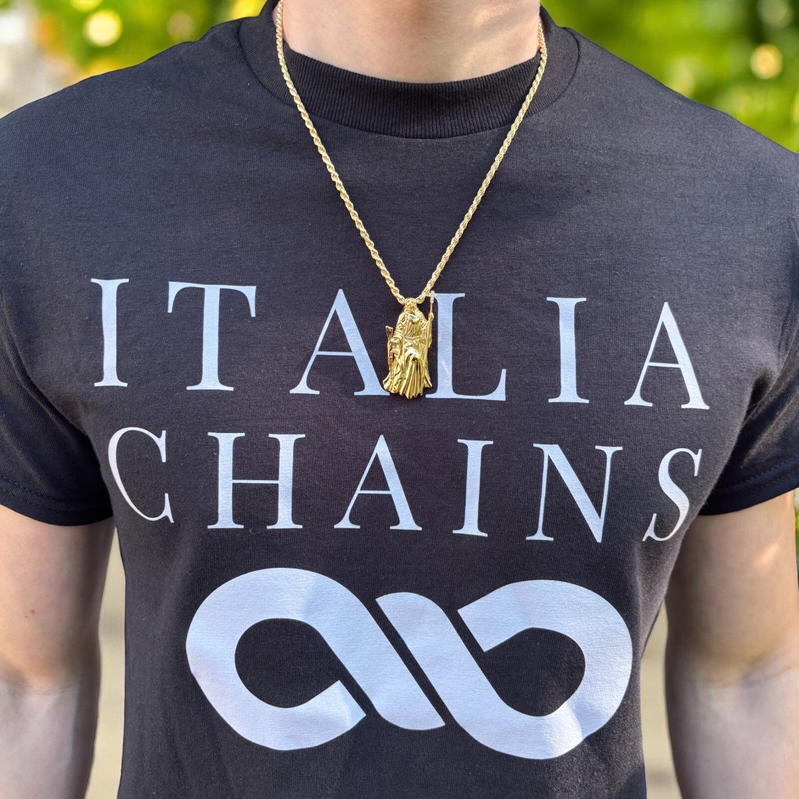 925 Sterling Silver Grim Reaper Pendant With Moissanite