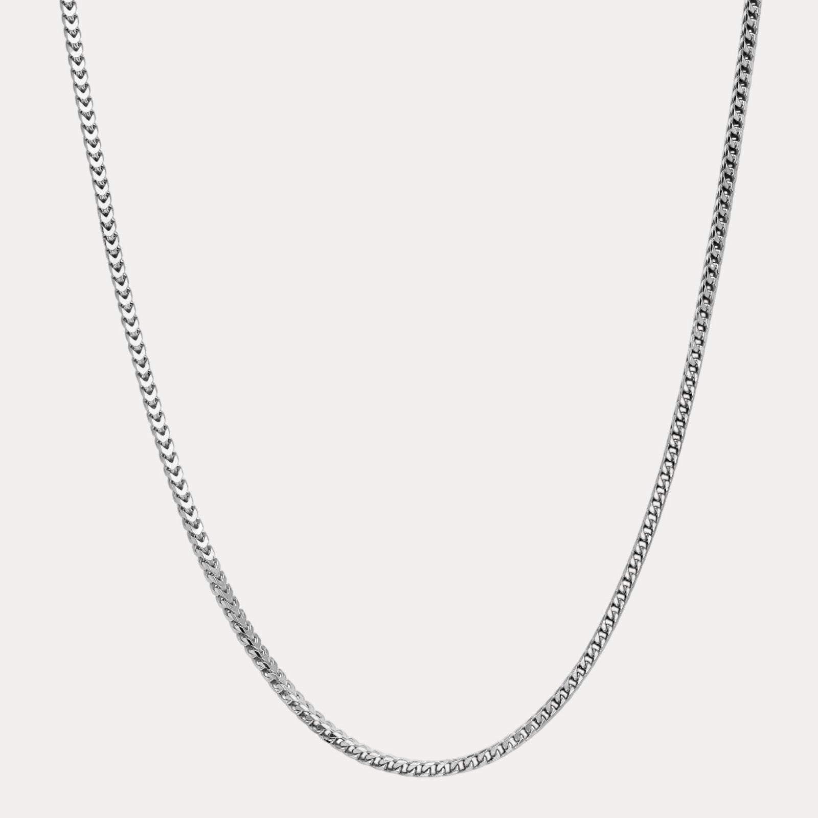 925 Sterling Silver 4mm Franco Chain Necklace