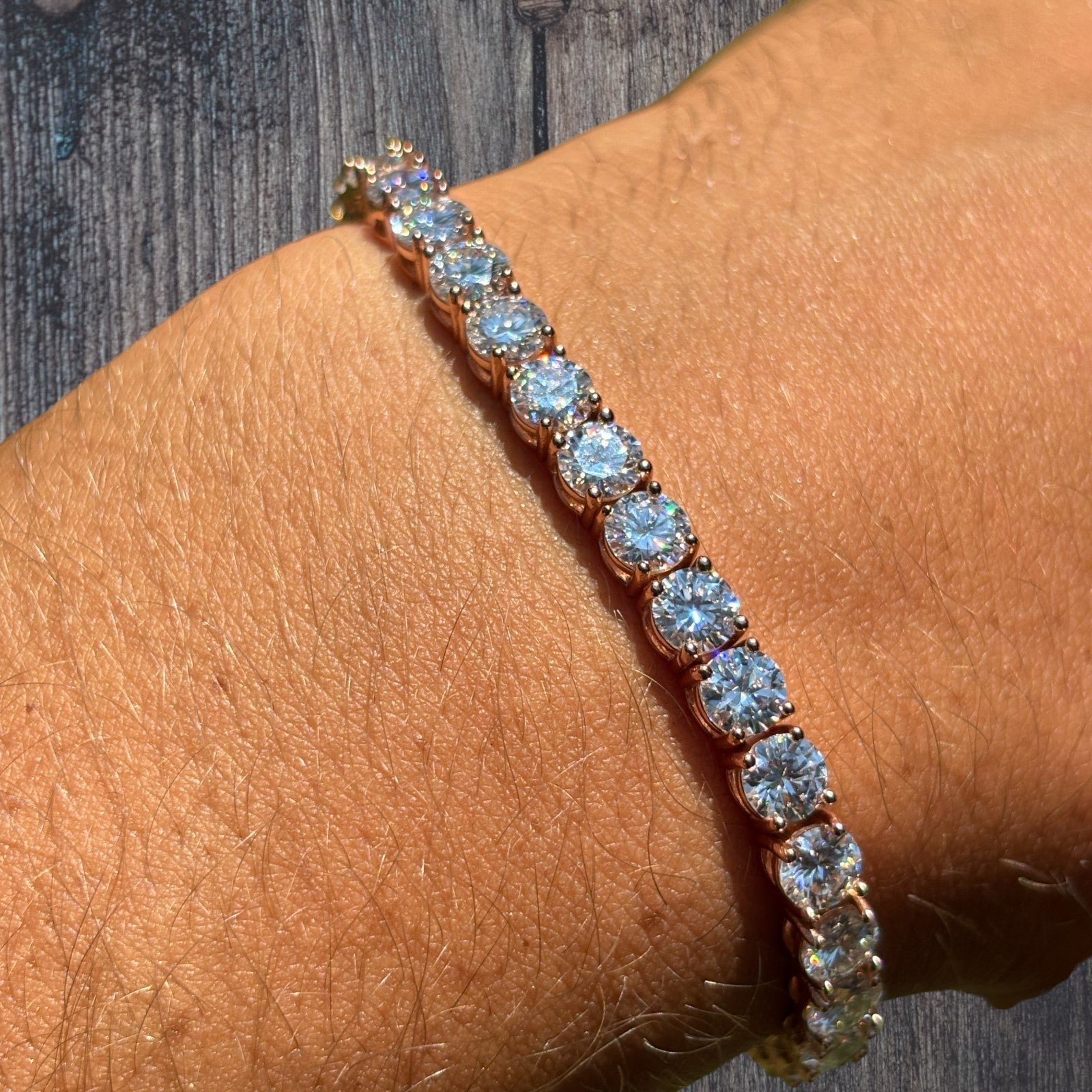 925 Sterling Silver 5mm Tennis Bracelet - CZ Or Moissanite