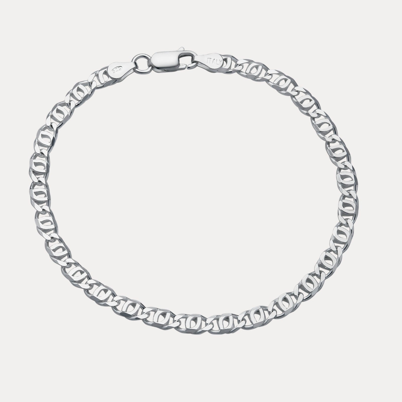 925 Sterling Silver 4.5mm Tiger Eye Bracelet