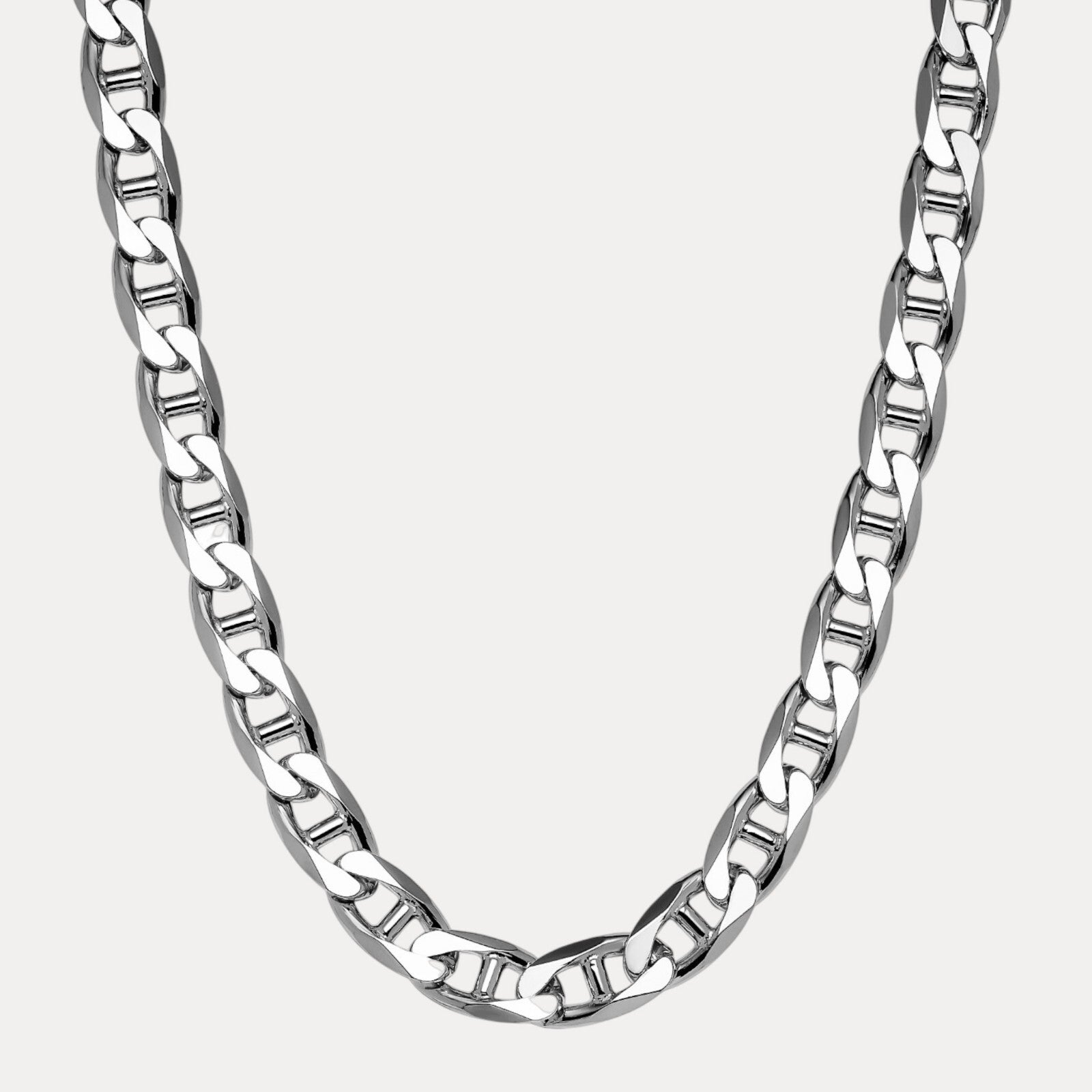 925 Sterling Silver 16mm Mariner Chain Necklace