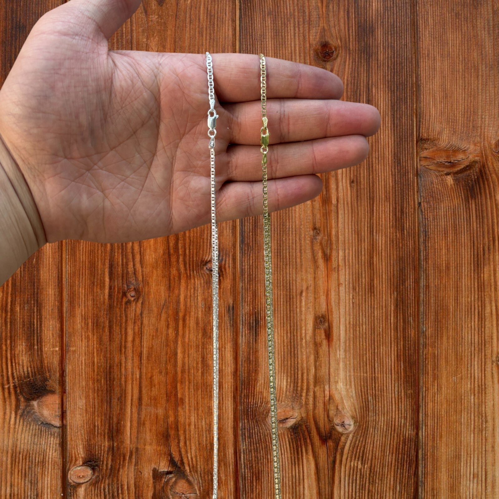 925 Sterling Silver 2.5mm Mariner Chain Necklace