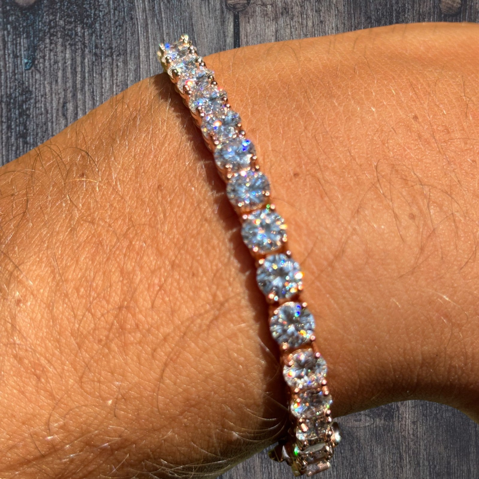 925 Sterling Silver 5mm Tennis Bracelet - CZ Or Moissanite