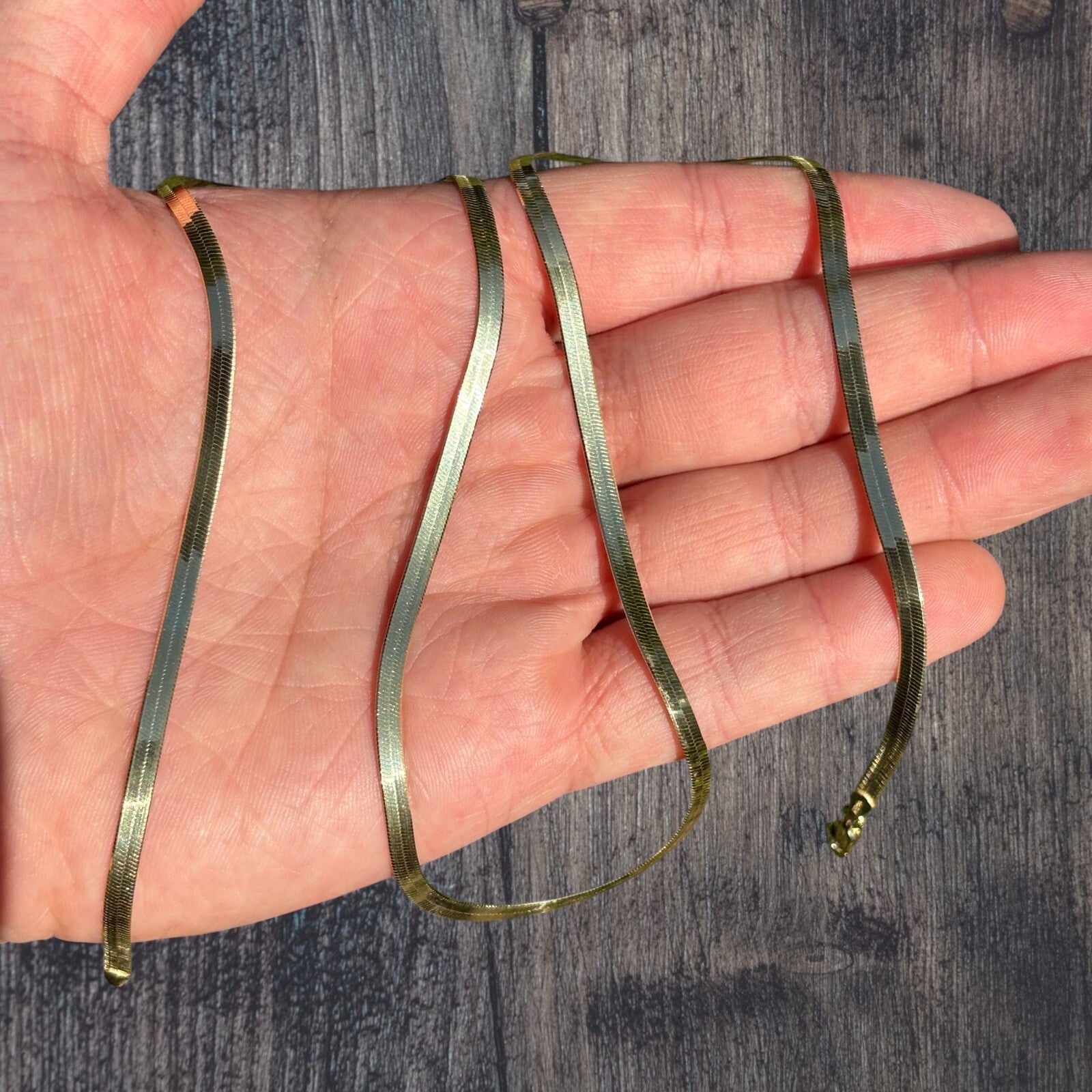 925 Sterling Silver 3.5mm Herringbone Chain Necklace