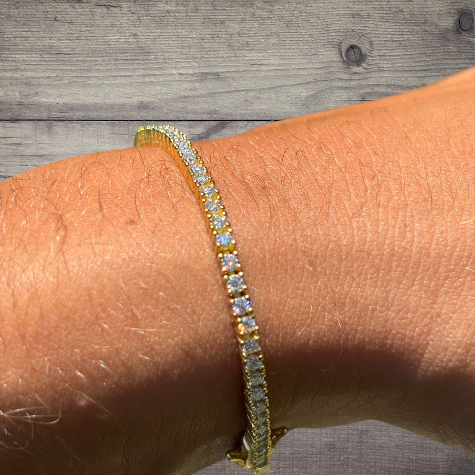 925 Sterling Silver 2mm Tennis Bracelet - CZ Or Moissanite