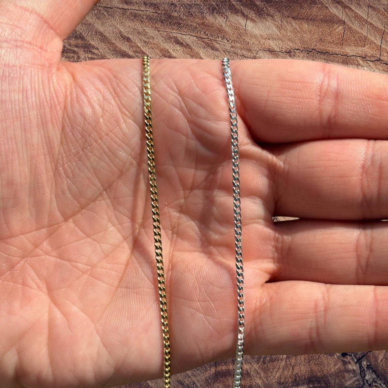 925 Sterling Silver 2mm Curb Chain Necklace