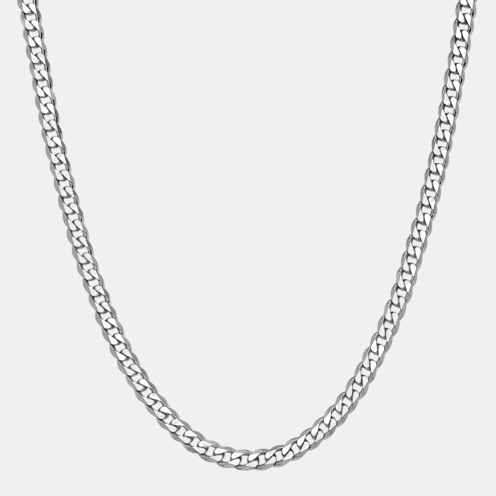 925 Sterling Silver 8mm Curb Chain Necklace