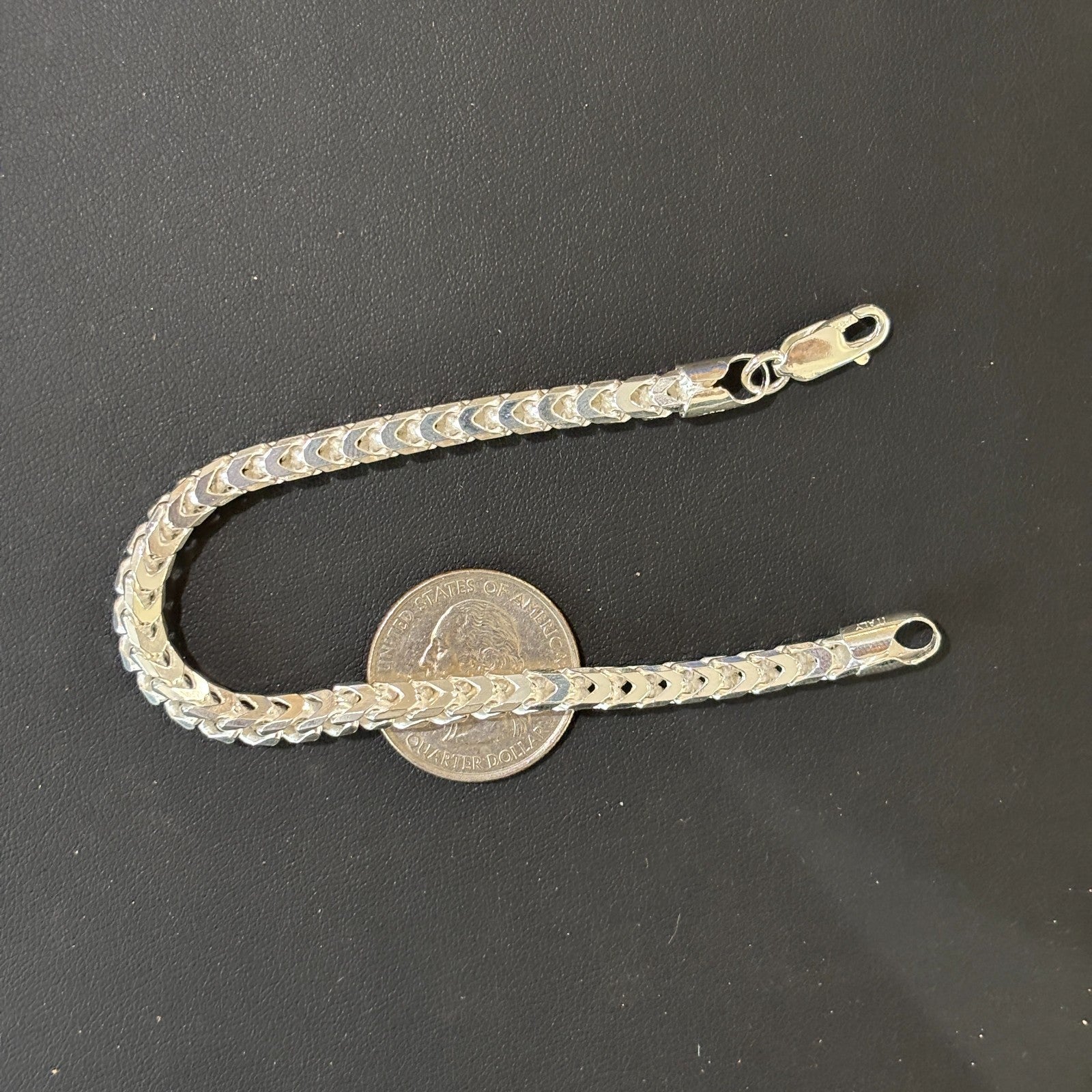 925 Sterling Silver 5mm Franco Bracelet