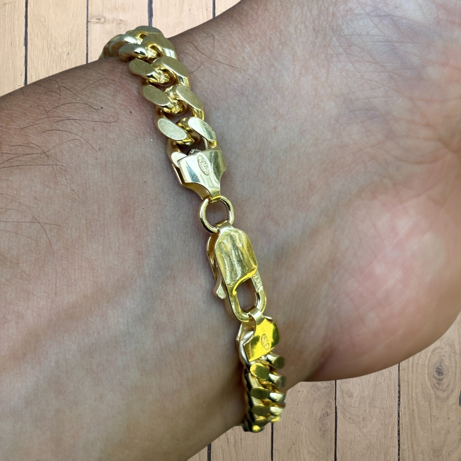 925 Sterling Silver 8mm Miami Cuban Bracelet