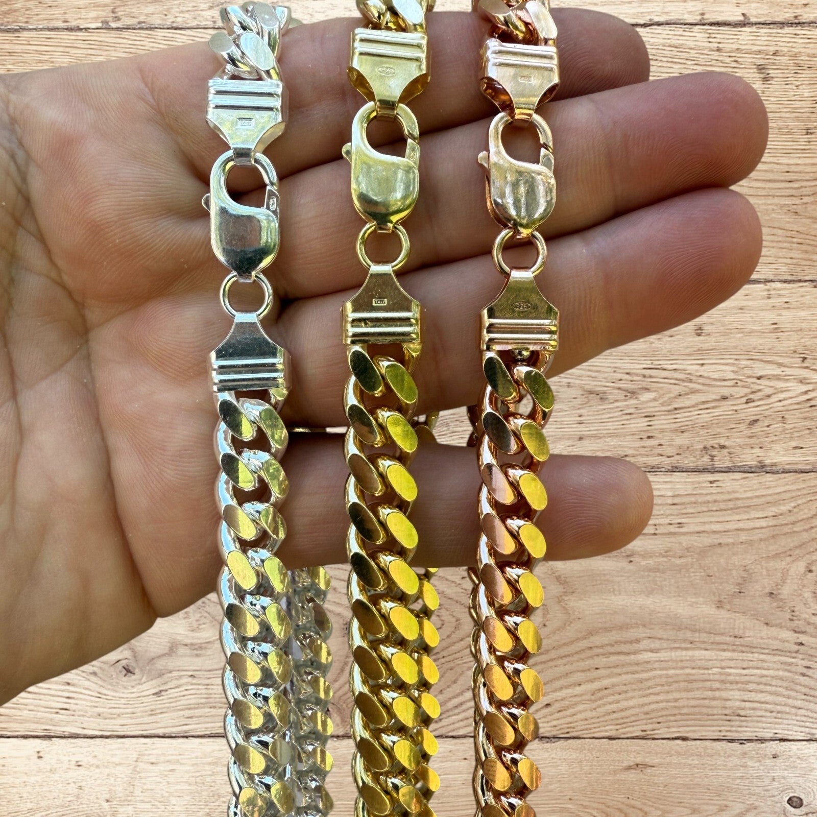 925 Sterling Silver 10mm Miami Cuban Chain Necklace