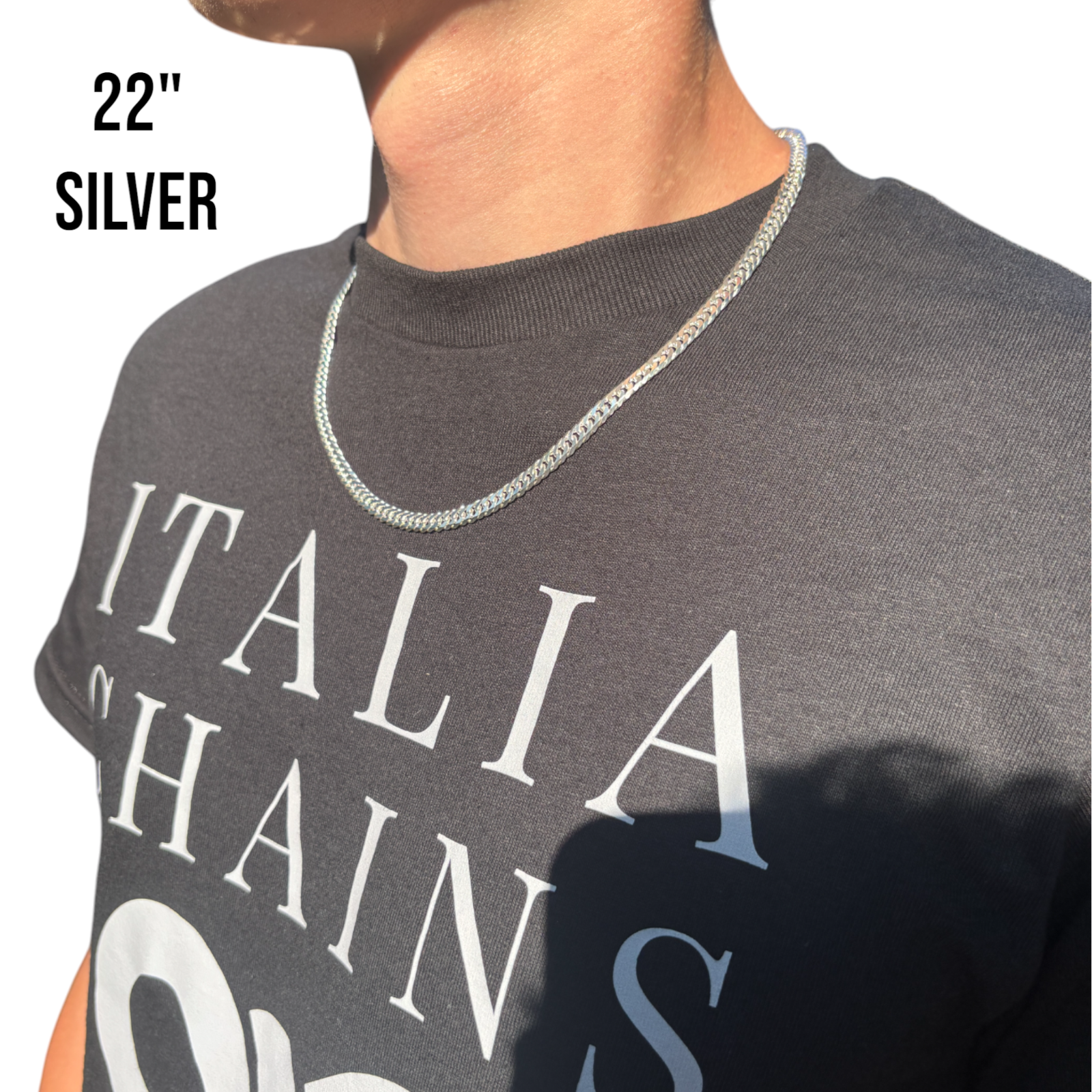 925 Sterling Silver 6mm Double Curb Chain Necklace