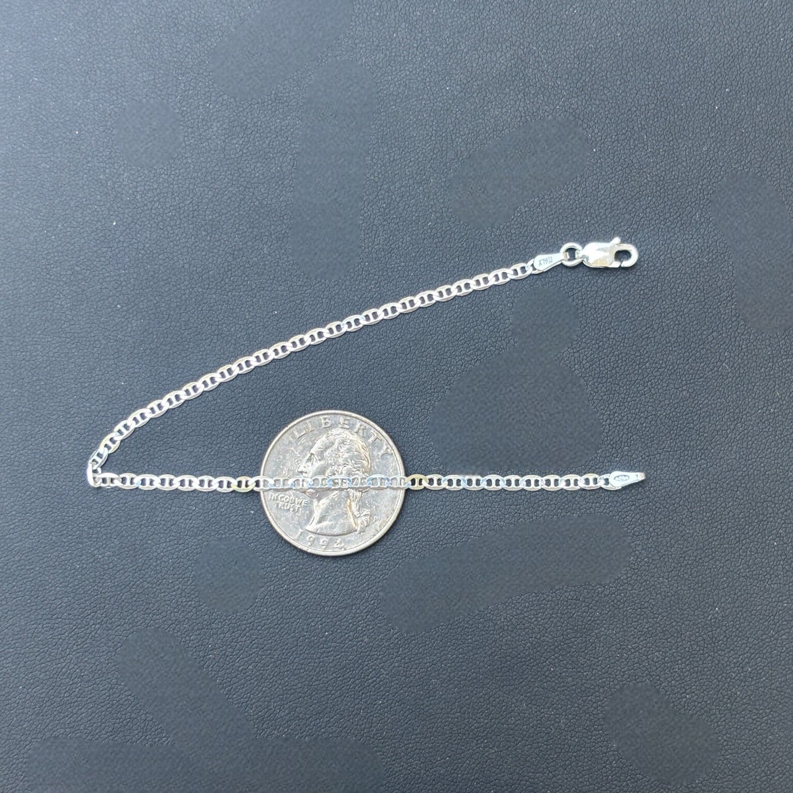 925 Sterling Silver 2.5mm Mariner Bracelet