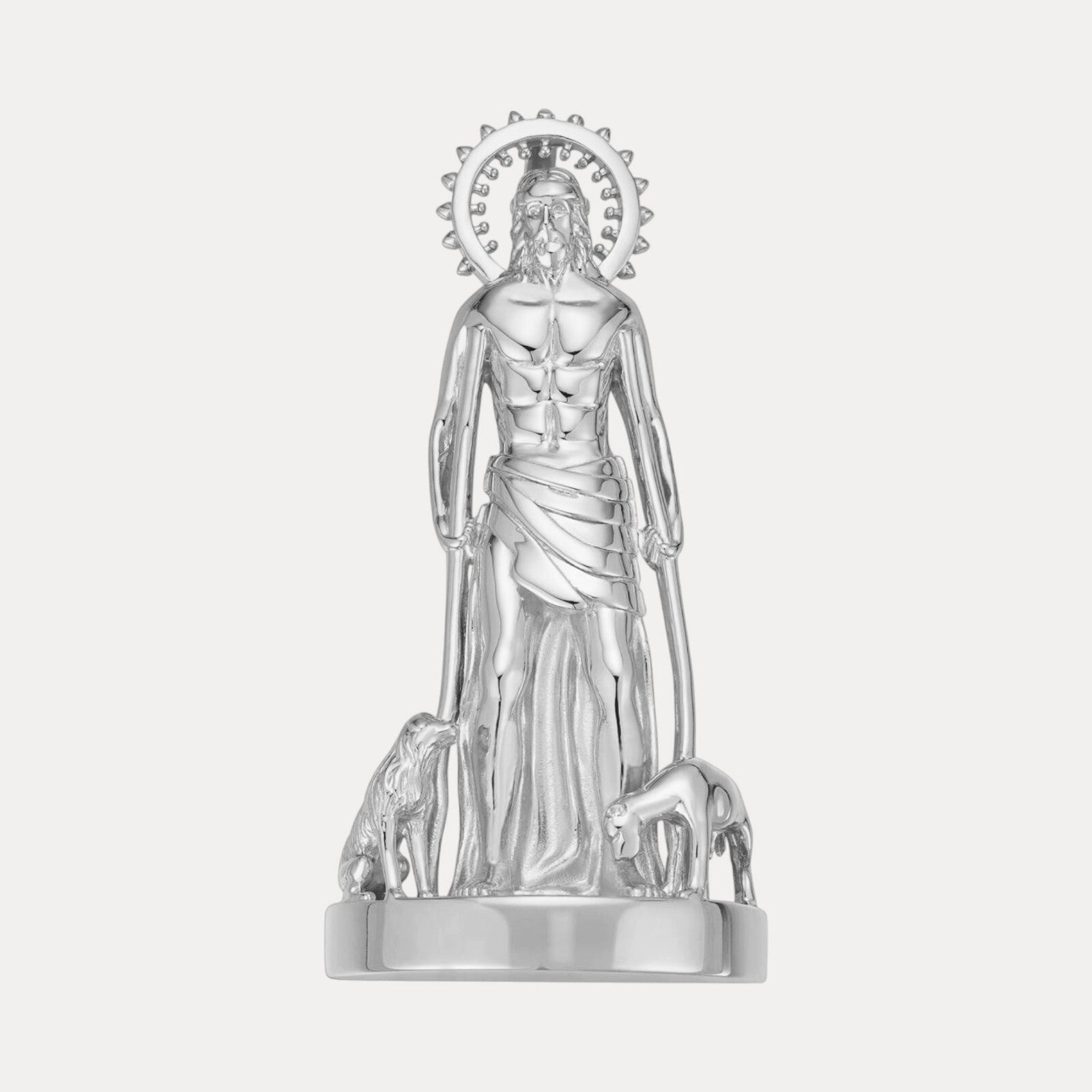925 Sterling Silver St Lazarus San Lazaro Pendant - Medium