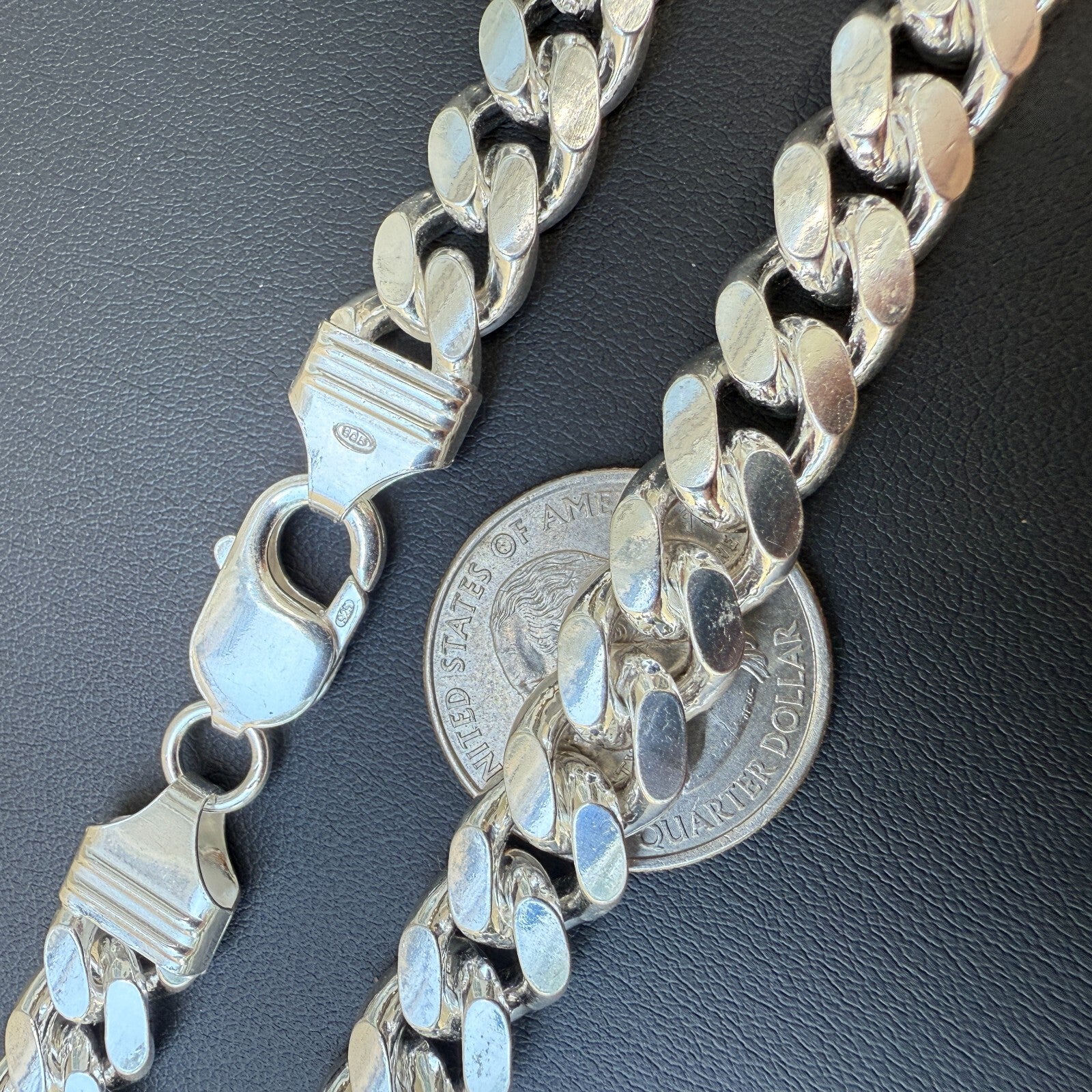 925 Sterling Silver 10mm Miami Cuban Chain Necklace