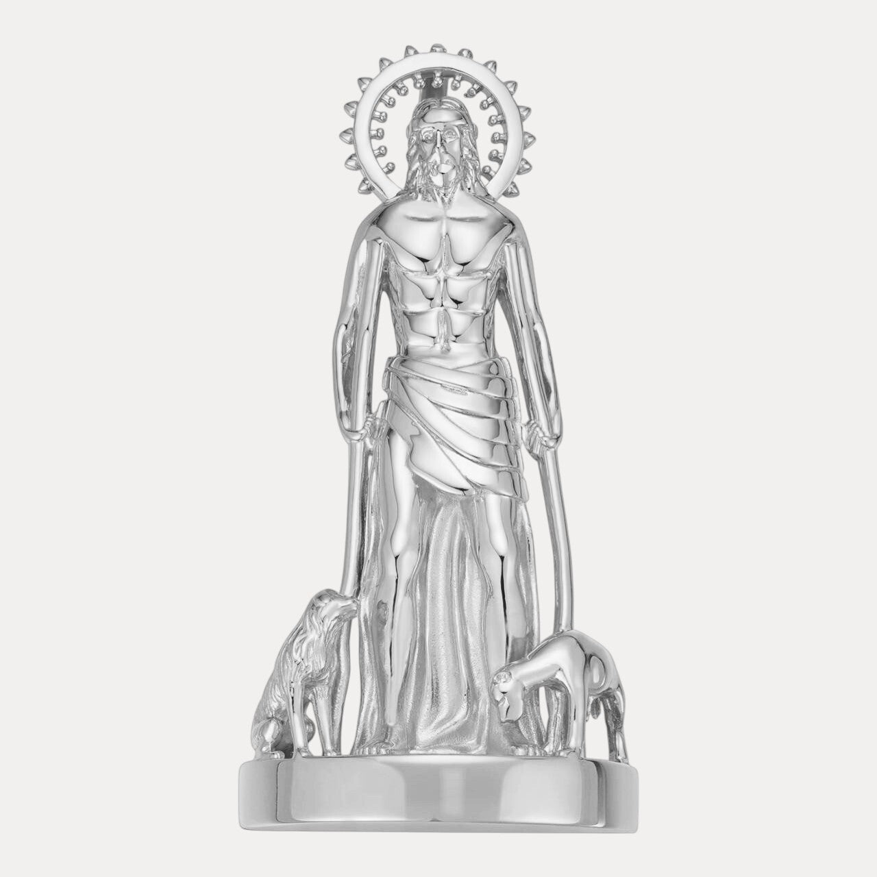 925 Sterling Silver St Lazarus San Lazaro Pendant - Large