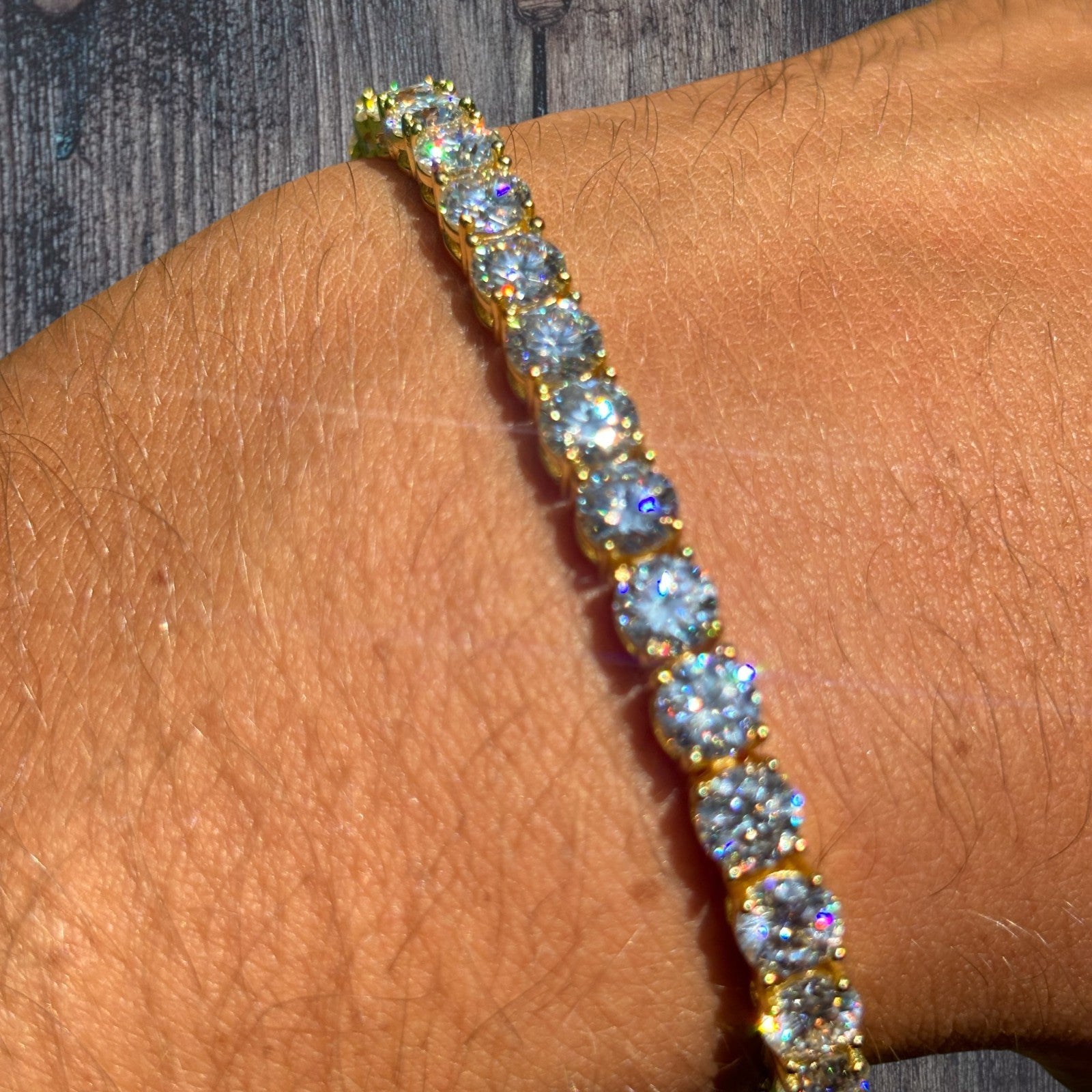 925 Sterling Silver 5mm Tennis Bracelet - CZ Or Moissanite