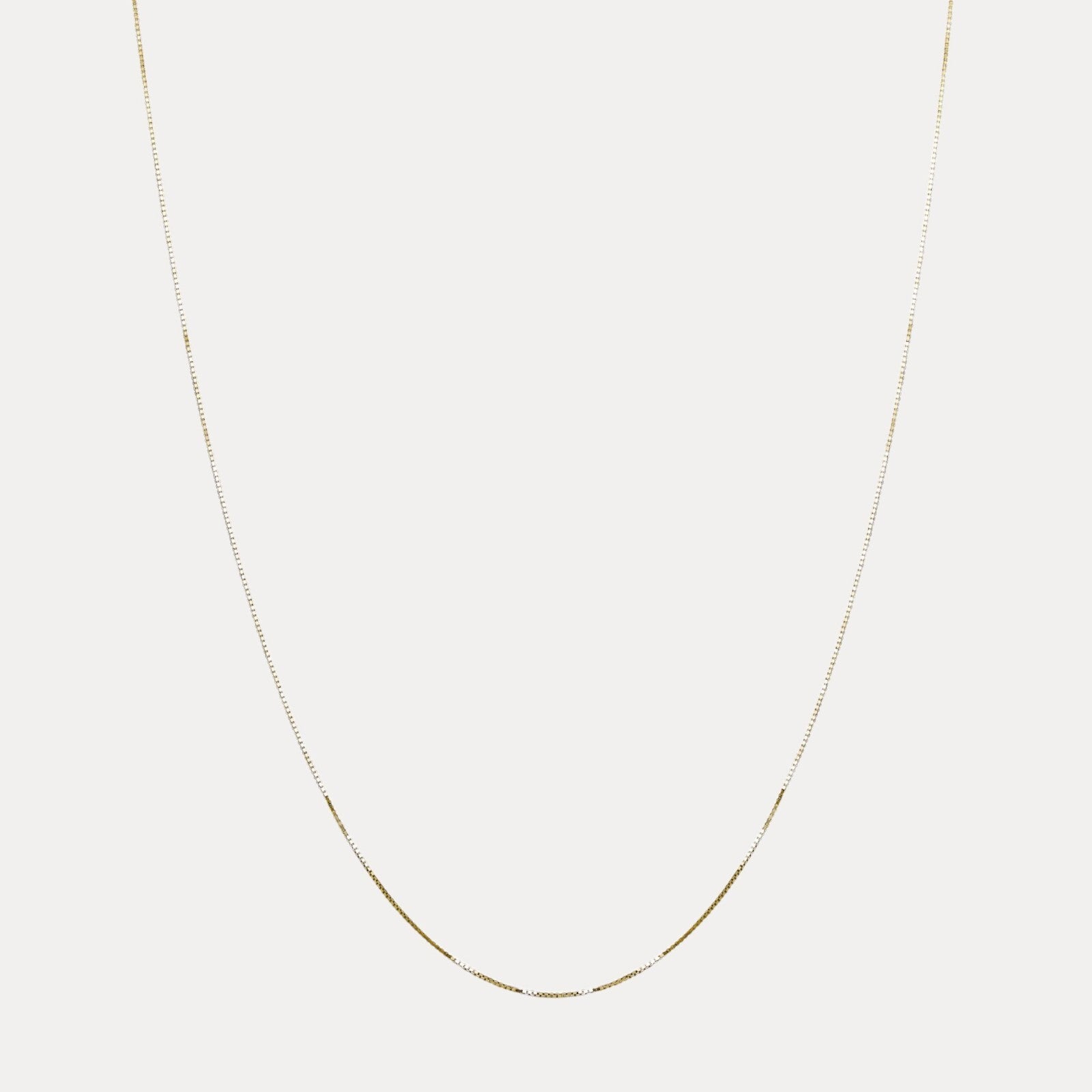 925 Sterling Silver 1mm Box Chain Necklace