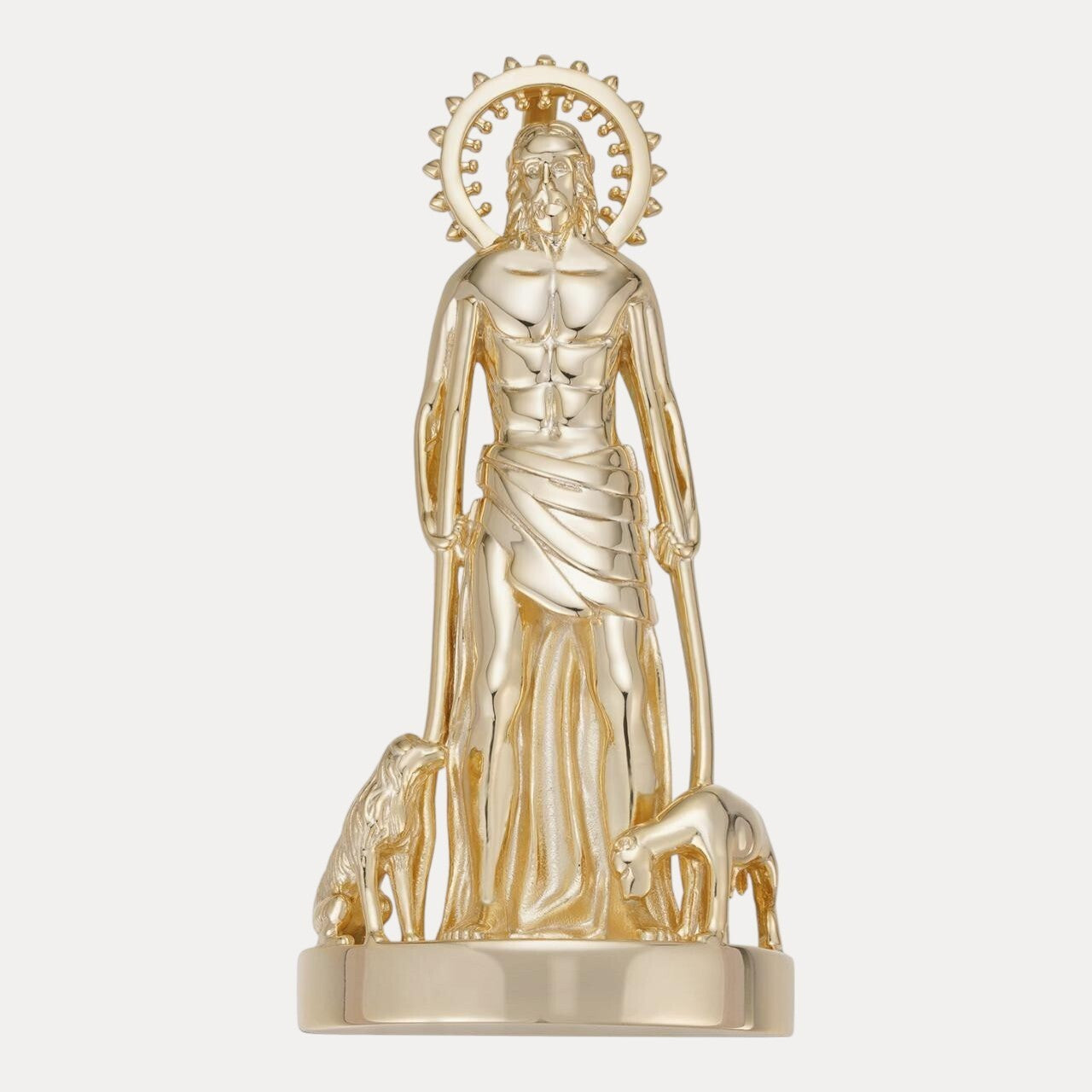 925 Sterling Silver St Lazarus San Lazaro Pendant - Large