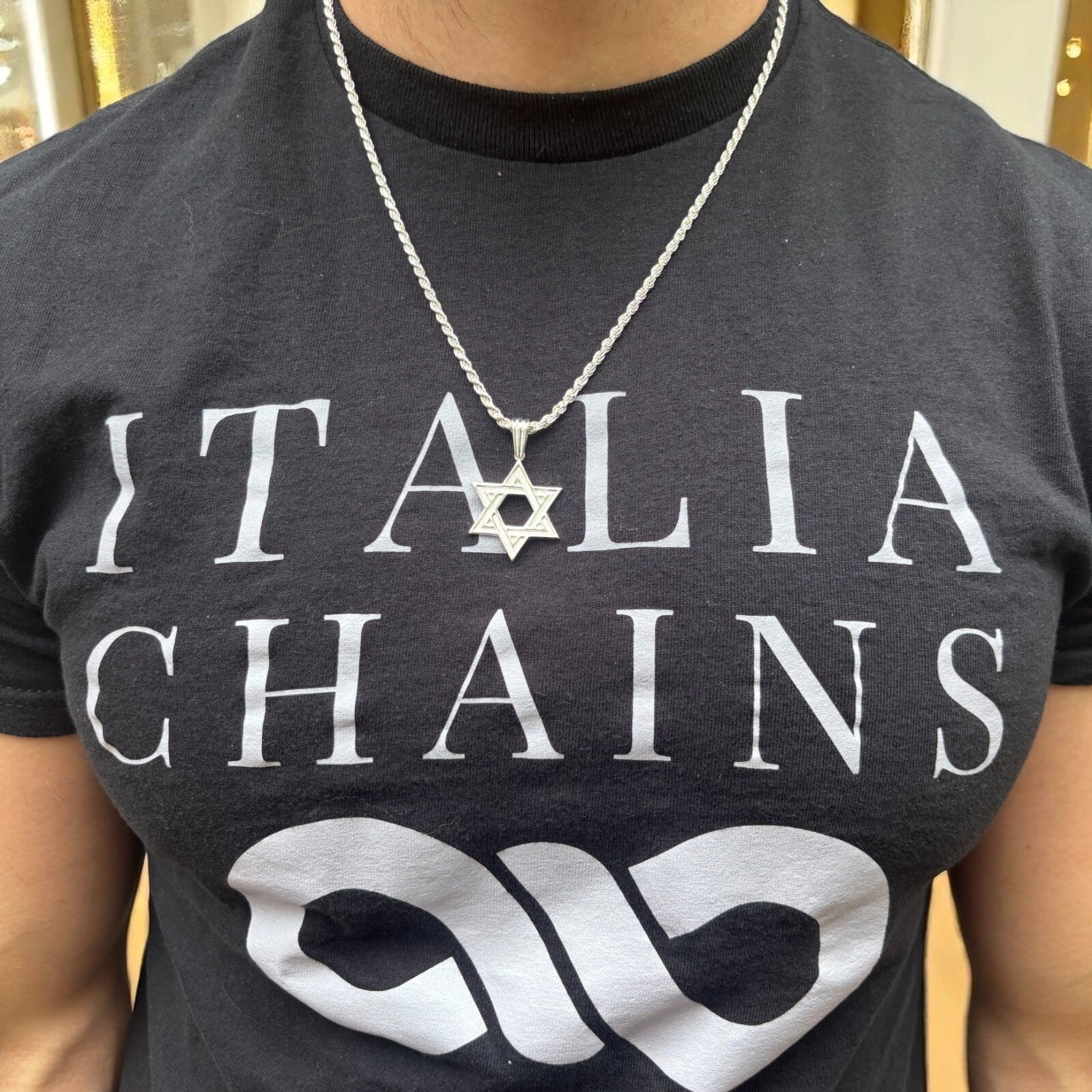 925 Sterling Silver Plain Star of David Pendant