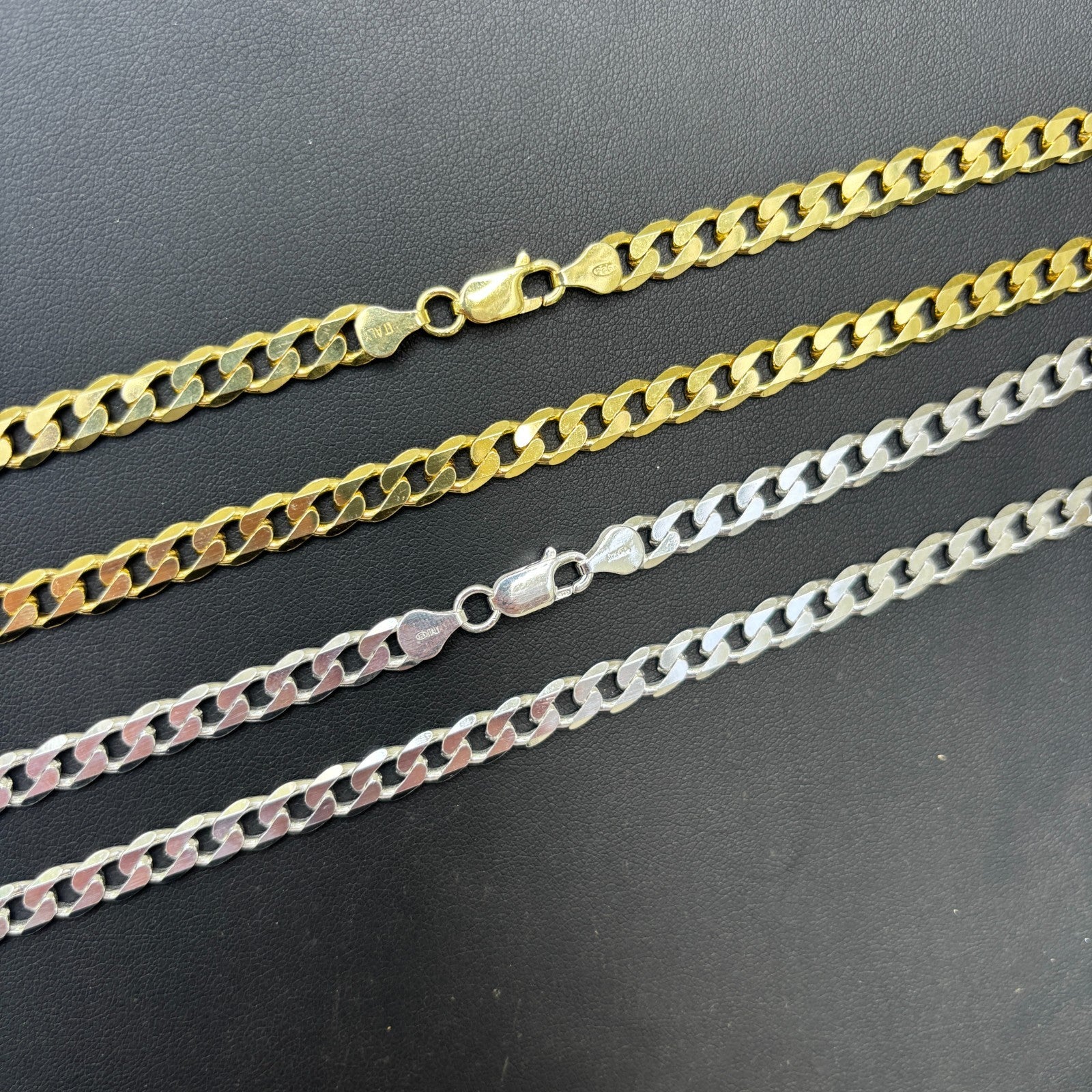 925 Sterling Silver 7mm Curb Chain Necklace