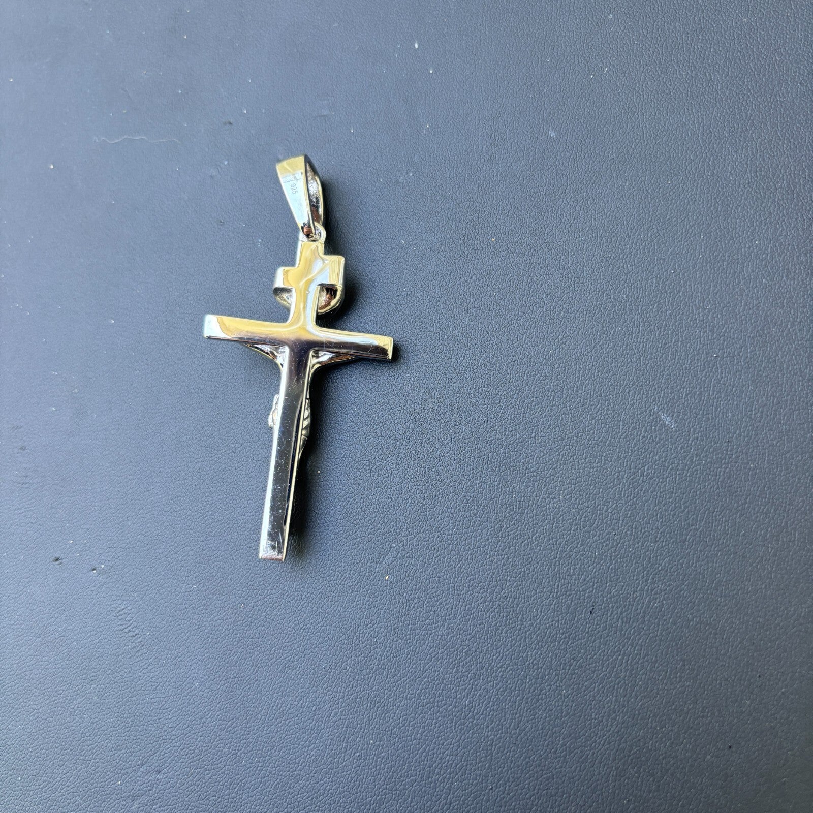 925 Sterling Silver Crucifix Cross Pendant - Large
