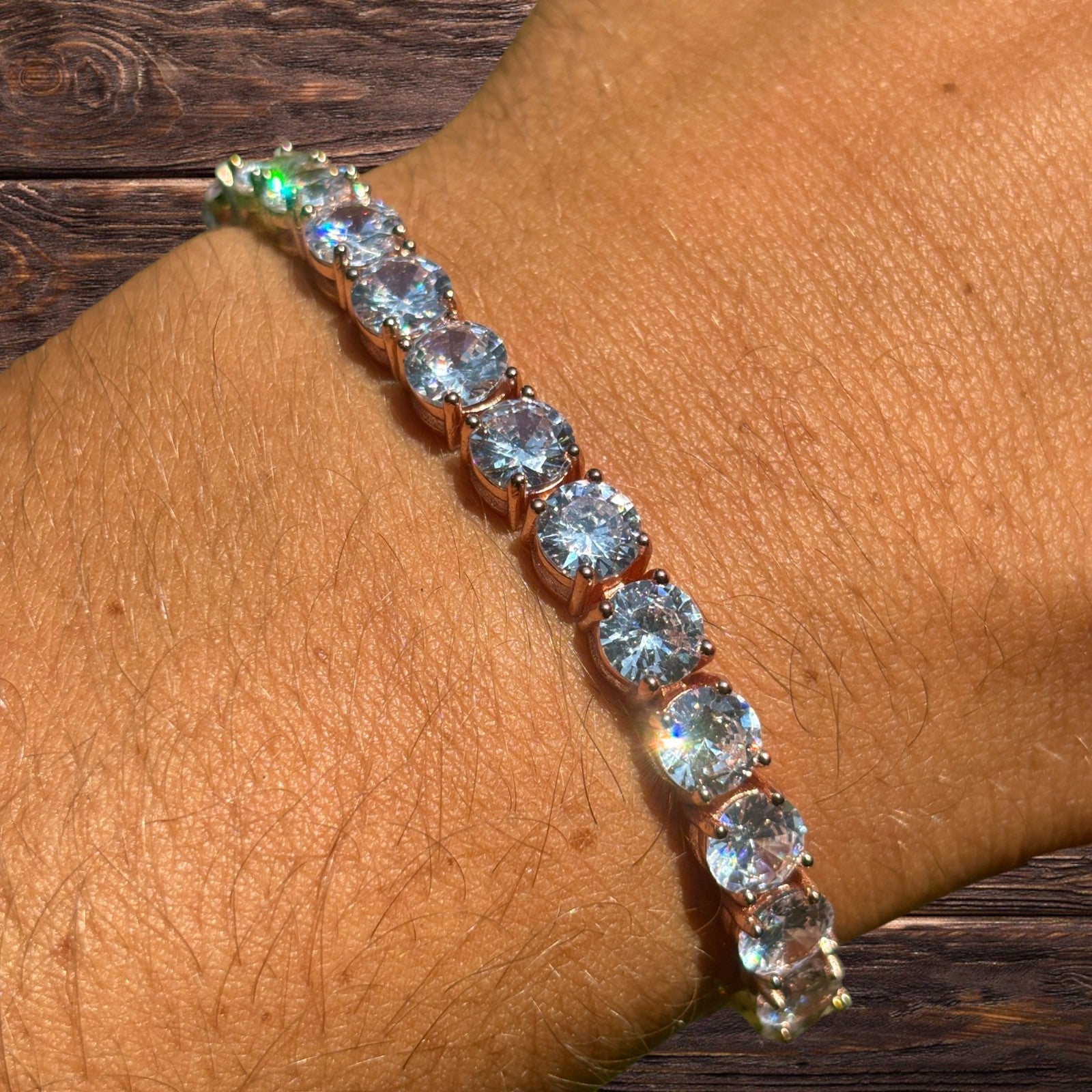 925 Sterling Silver 6mm Tennis Bracelet - CZ Or Moissanite