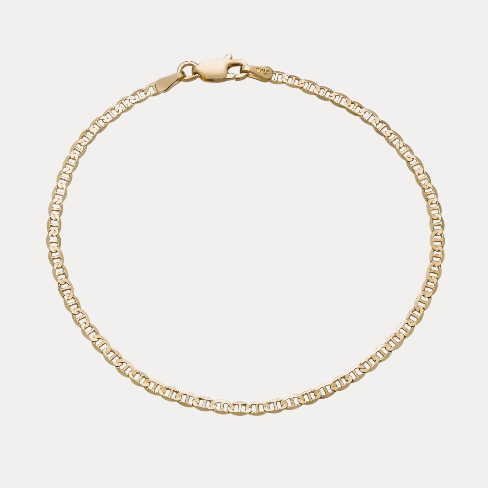 925 Sterling Silver 2.5mm Mariner Bracelet